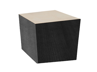 Holzfuß schwarz