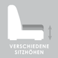 Verschiedene Sitzhöhen: Ja