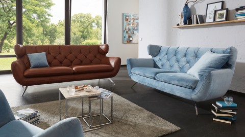 Seca Sofa 225 cm Braun