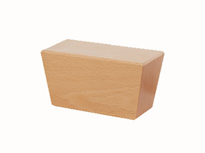 Holzfuß eckig Buche natur 8cm