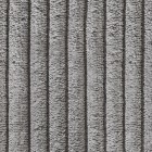 Ottomane ohne Bettkasten Stoff Cord dark grey Grau Recamiere links Metallfuß glänzend Nr. 635...