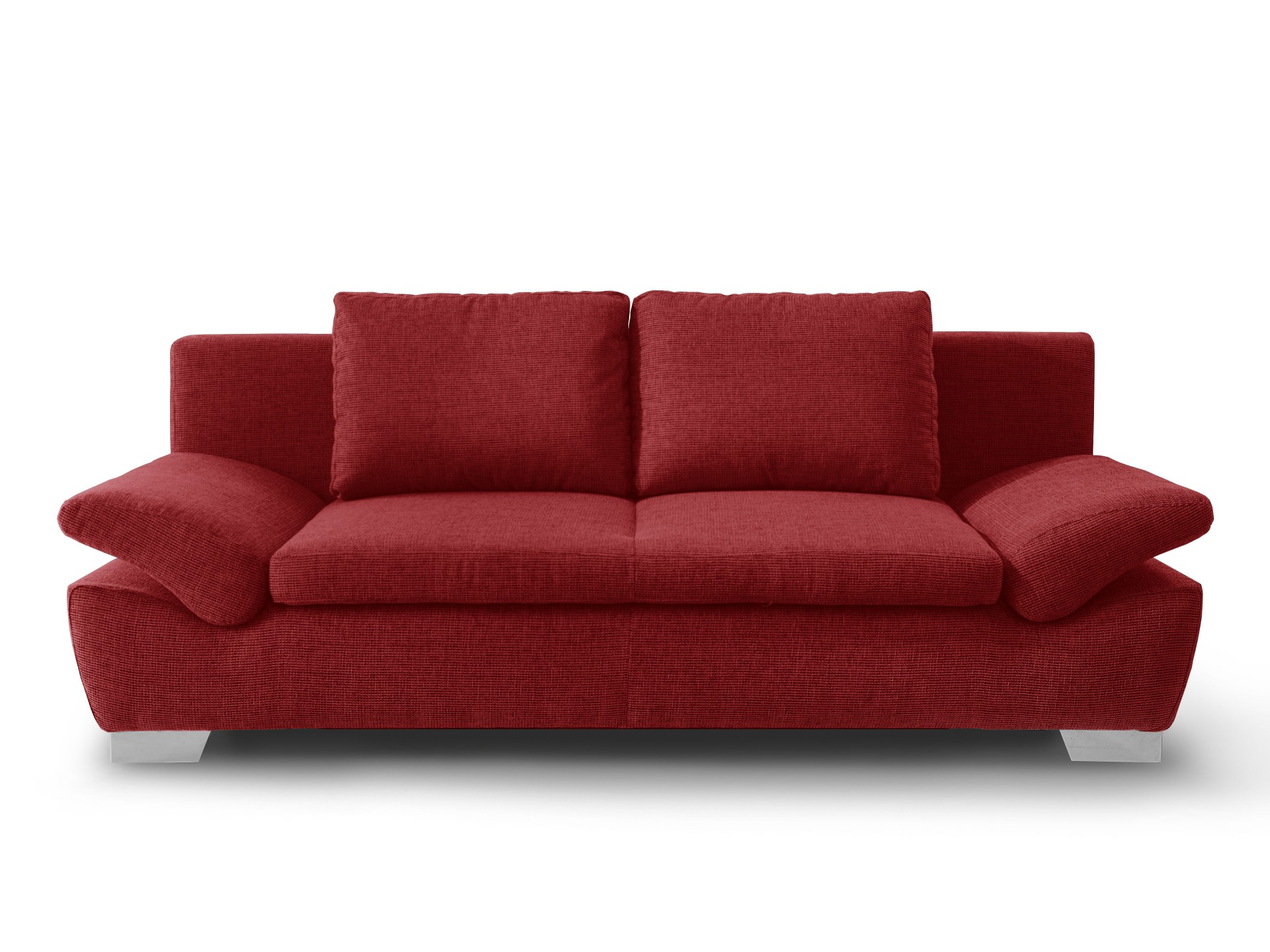 Ansicht des Produktes Samira Schlafsofa Querschläfer in Stoff Rot