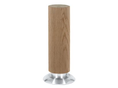 Holz/-Metallfuß Eiche bianco 13cm