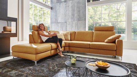 SC premium 1052 Ecksofa Orange