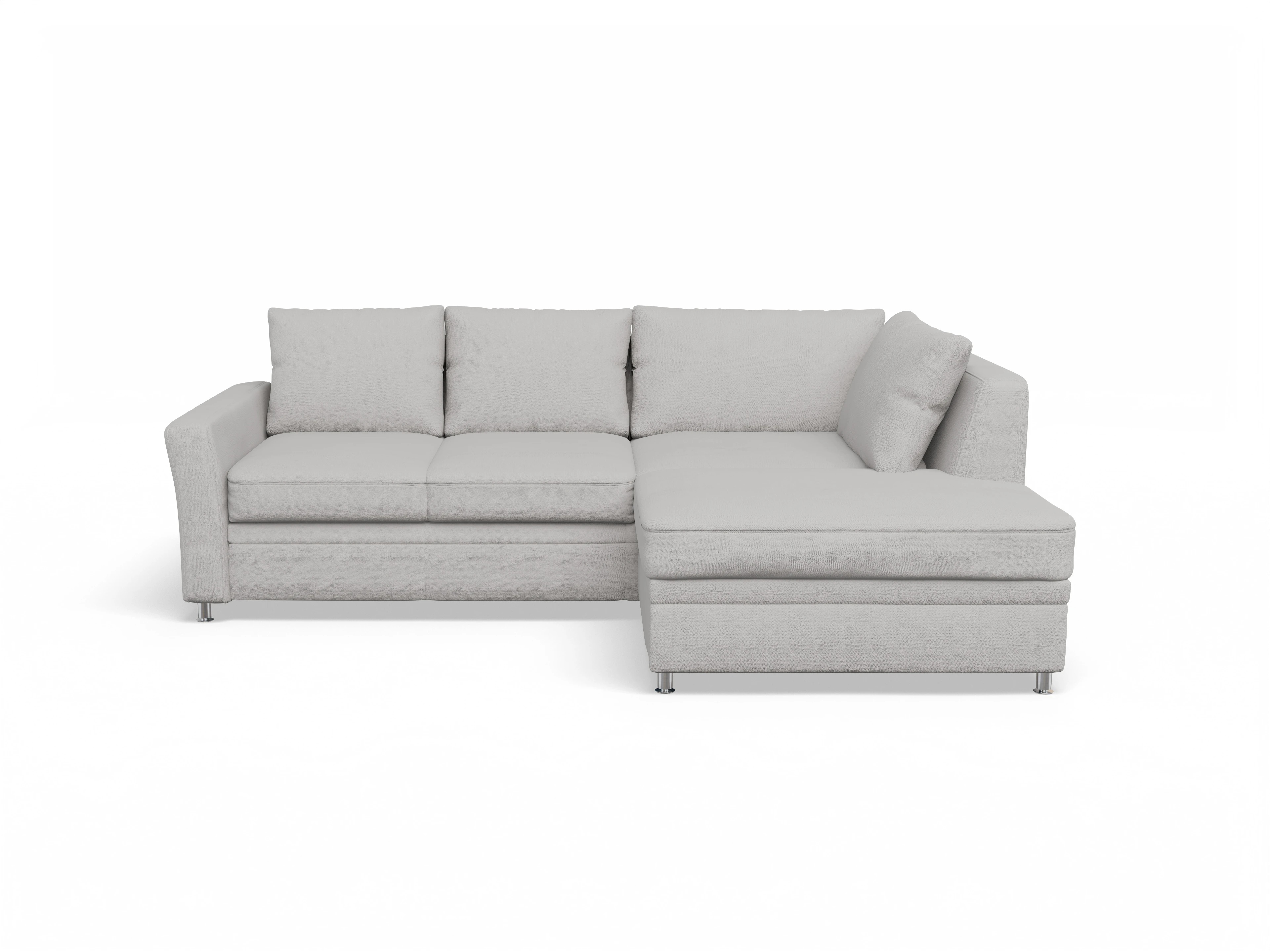 Ansicht des Produktes SC Smart 1011 Ecksofa rechts Abschluss offen in Stoff Grau
