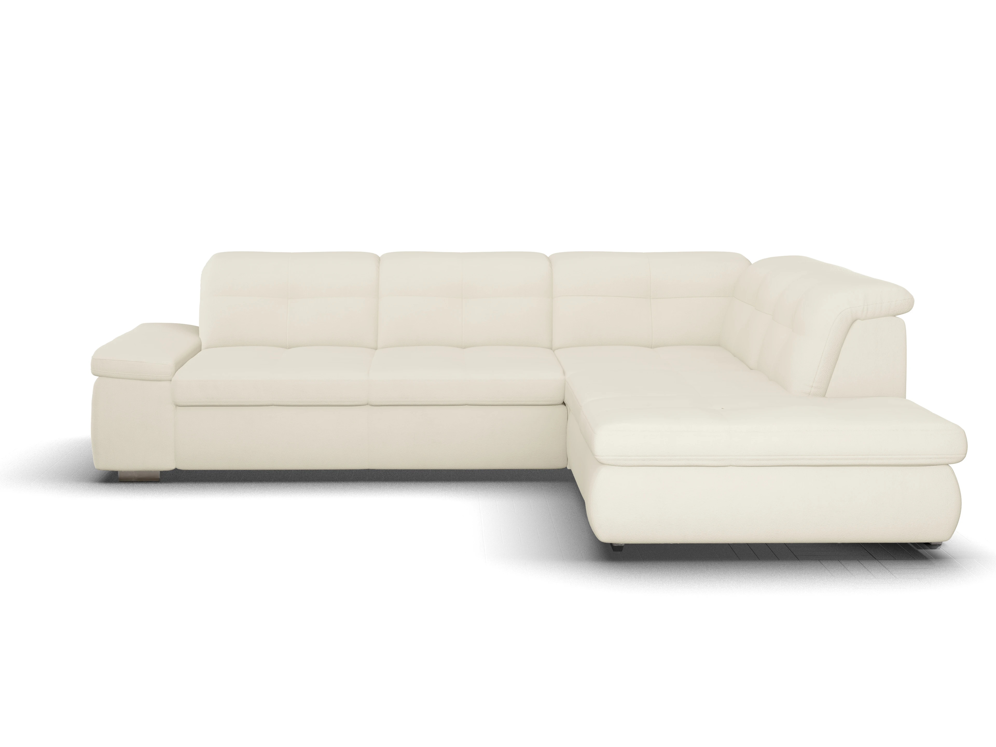Ansicht des Produktes SC Smart 1001 Ecksofa rechts Abschluss offen in Stoff Beige