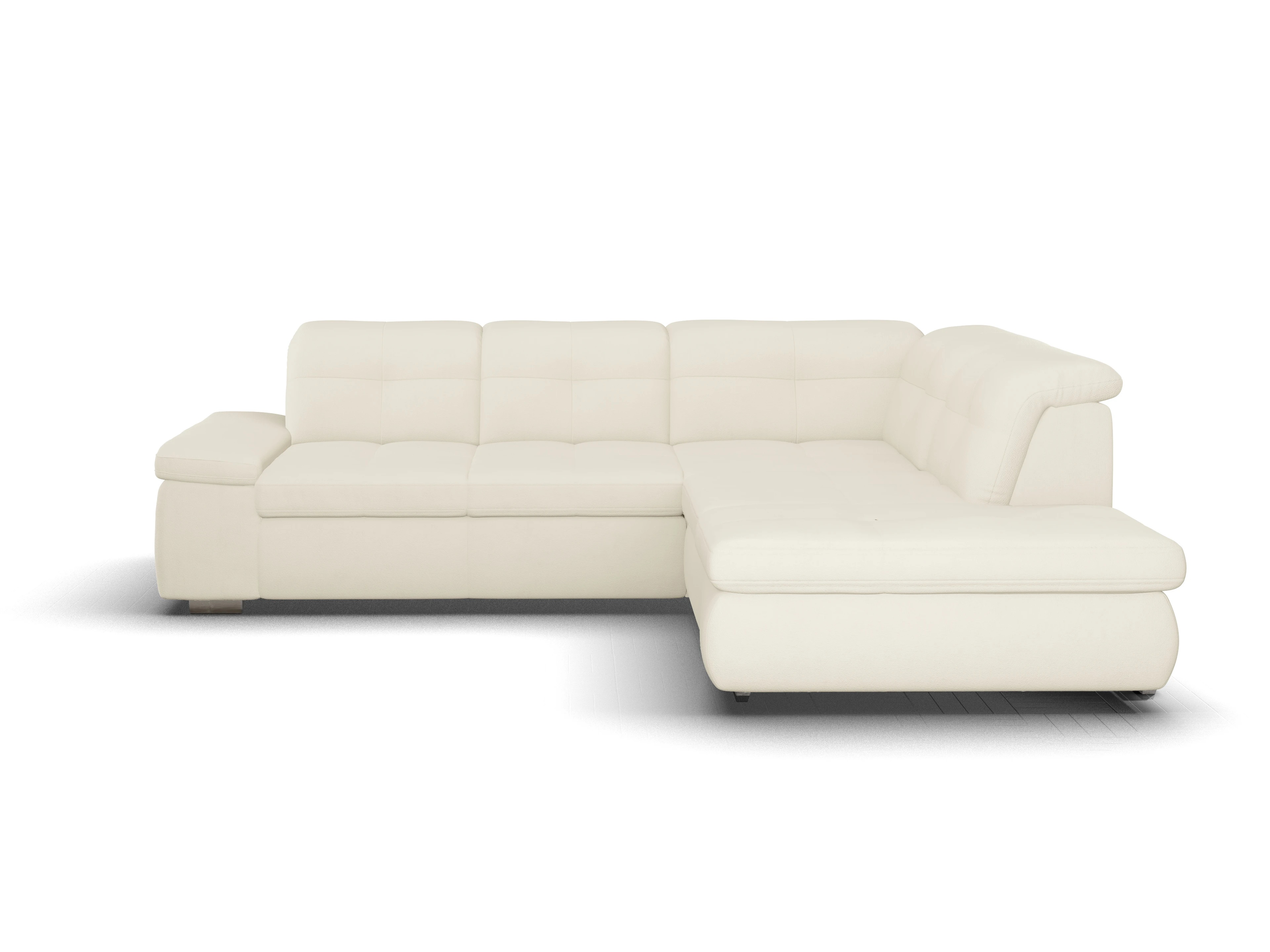 Ansicht des Produktes SC Smart 1001 Ecksofa rechts Abschluss offen in Stoff Beige