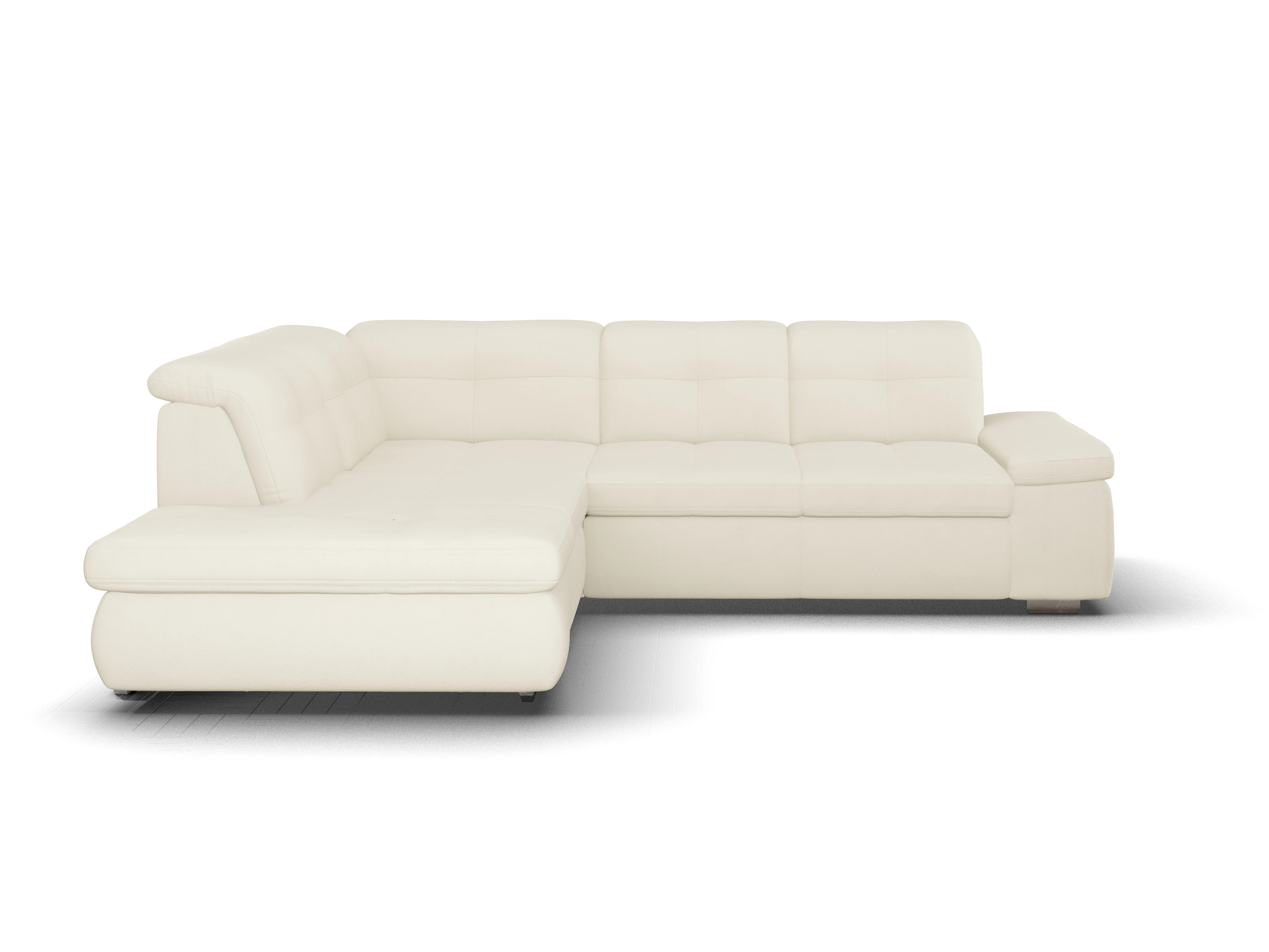 Ansicht des Produktes SC Smart 1001 Ecksofa links Abschluss offen in Stoff Beige