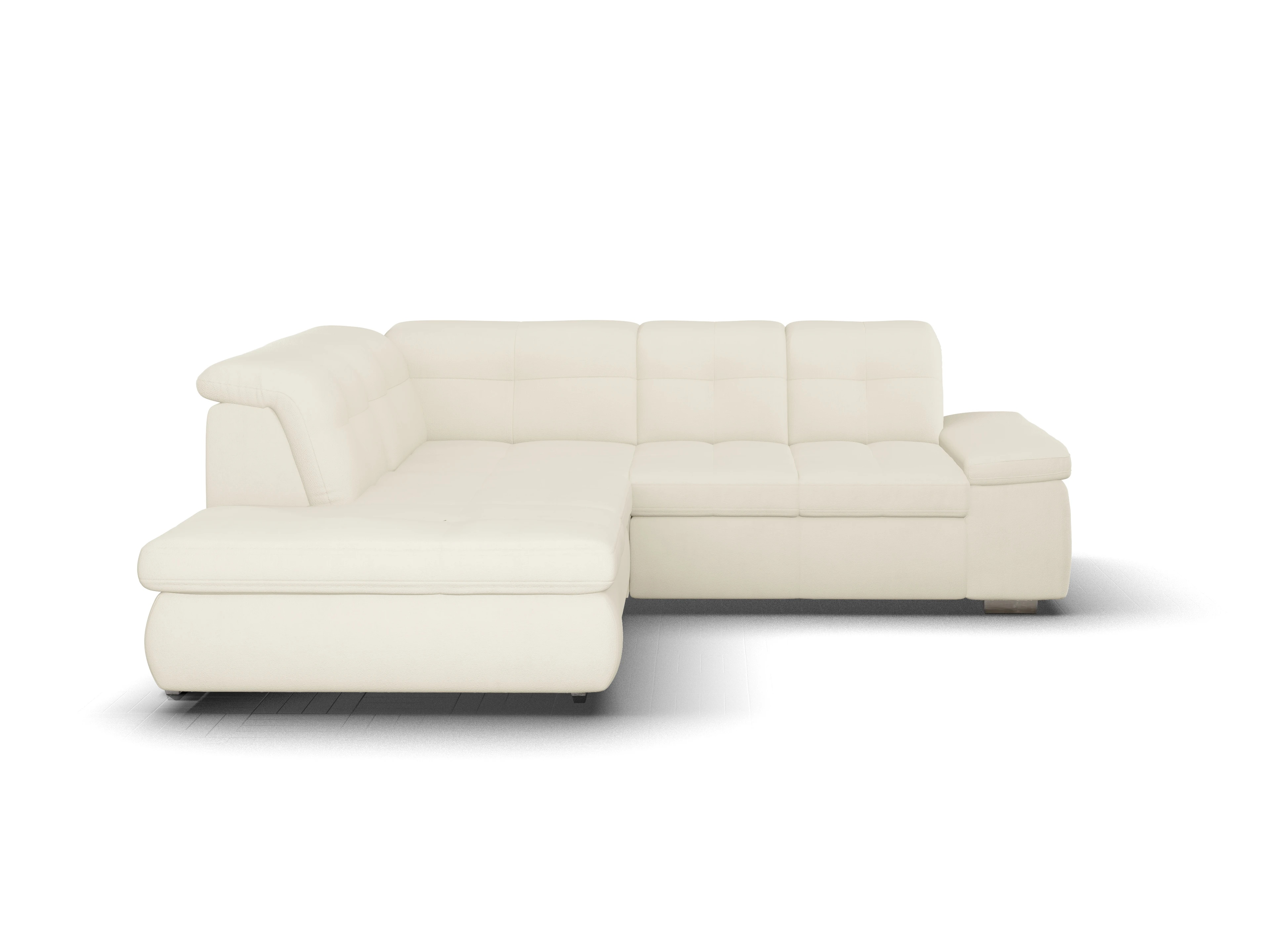 Ansicht des Produktes SC Smart 1001 Ecksofa links Abschluss offen in Stoff Beige