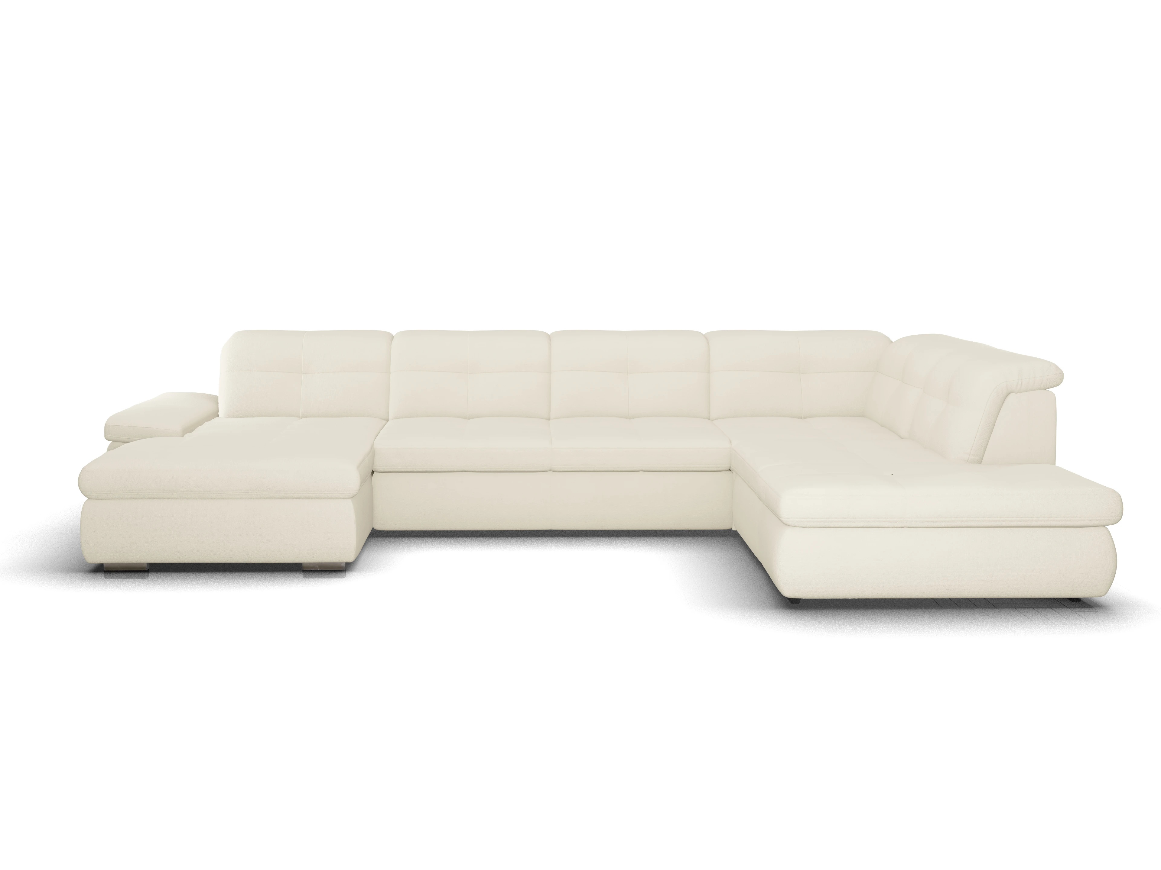 Ansicht des Produktes SC Smart 1001 Wohnlandschaft offen beidseitig in Stoff Beige