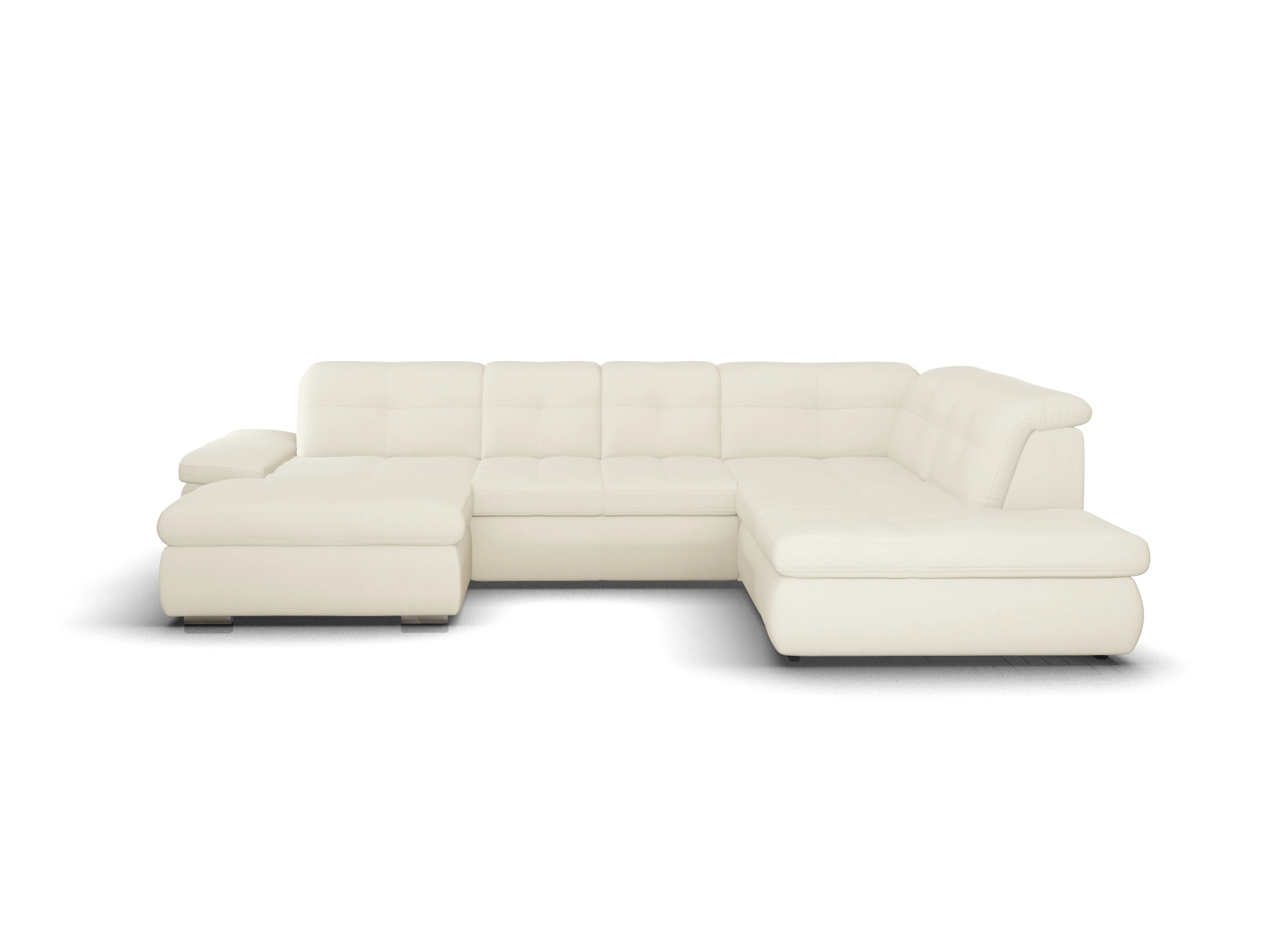 Ansicht des Produktes SC Smart 1001 Wohnlandschaft offen beidseitig in Stoff Beige