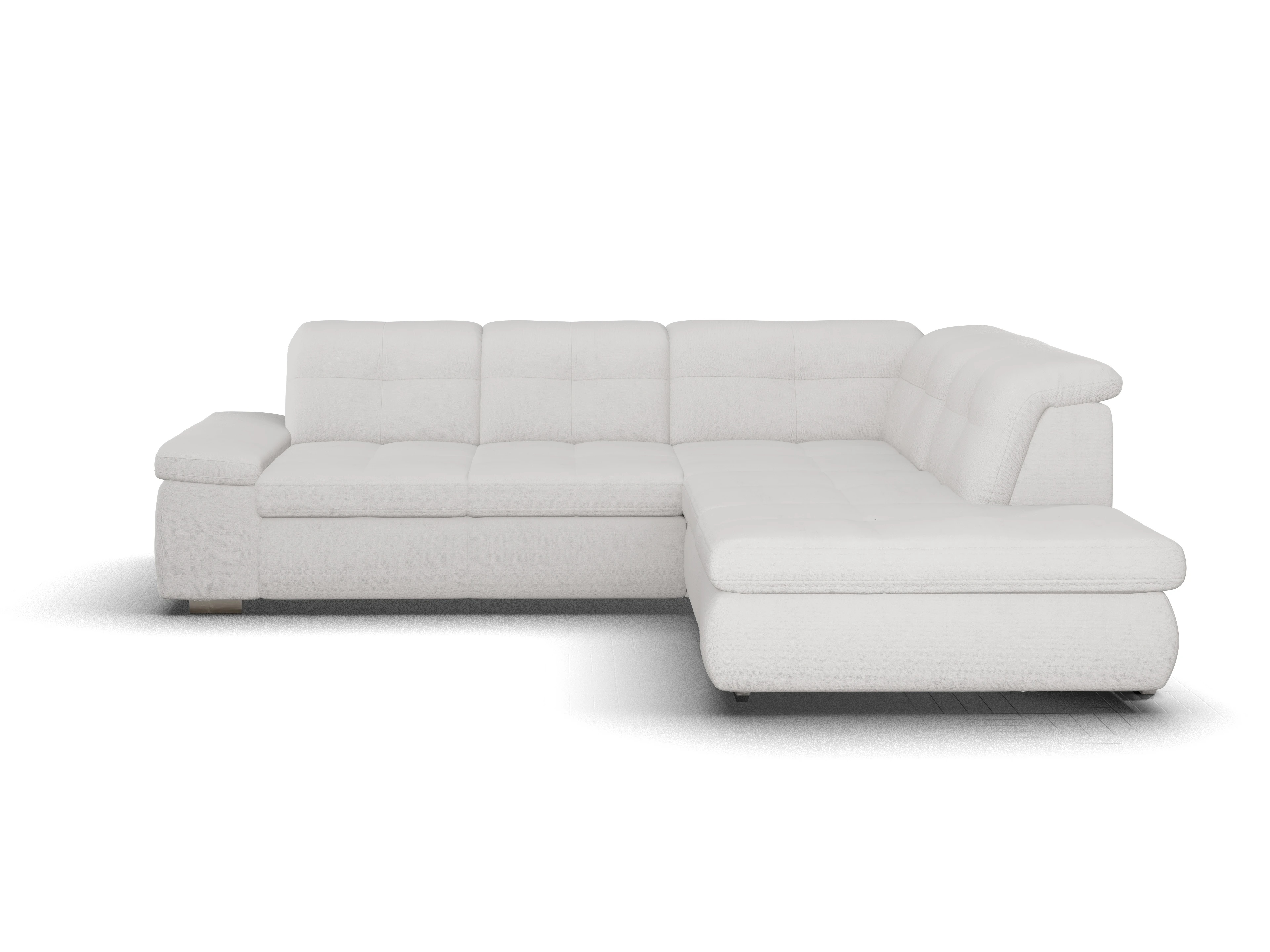 Ansicht des Produktes SC Smart 1001 Ecksofa rechts Abschluss offen in Stoff Grau