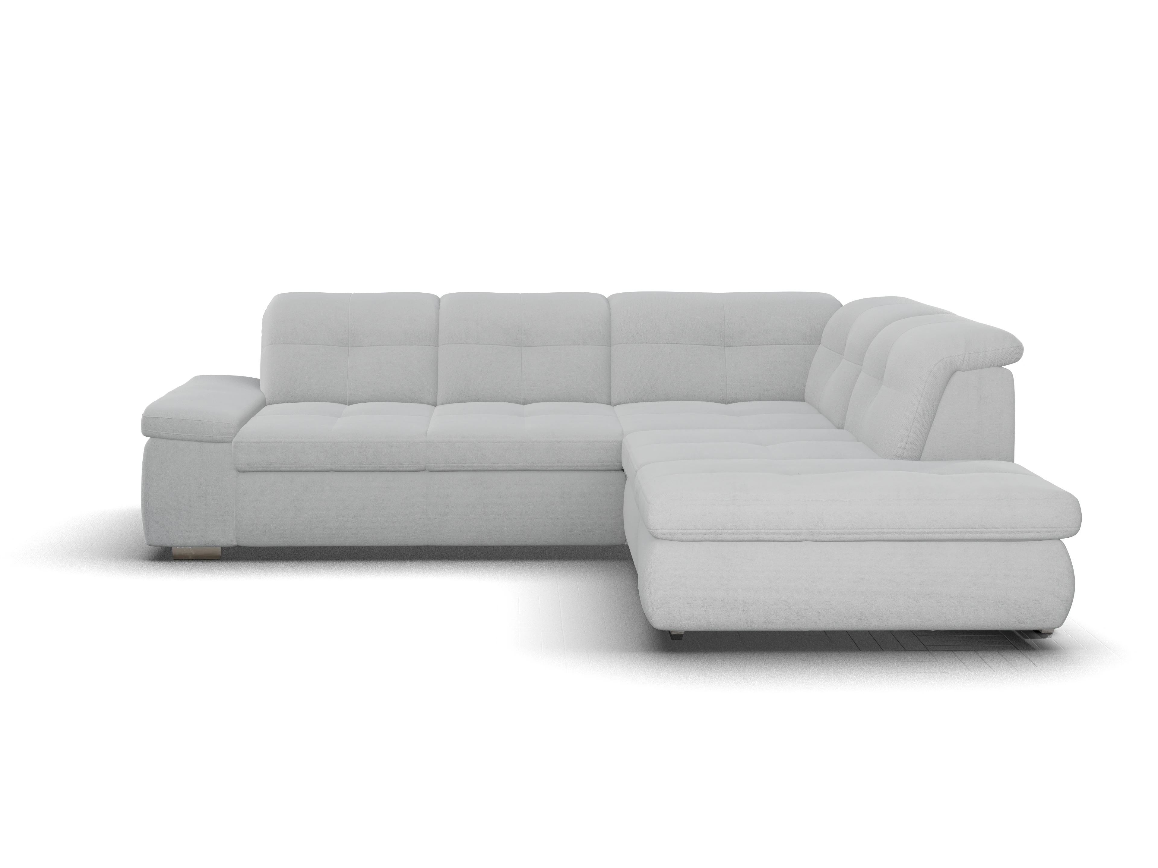 Ansicht des Produktes SC Smart 1001 Ecksofa rechts Abschluss offen in Stoff Grau