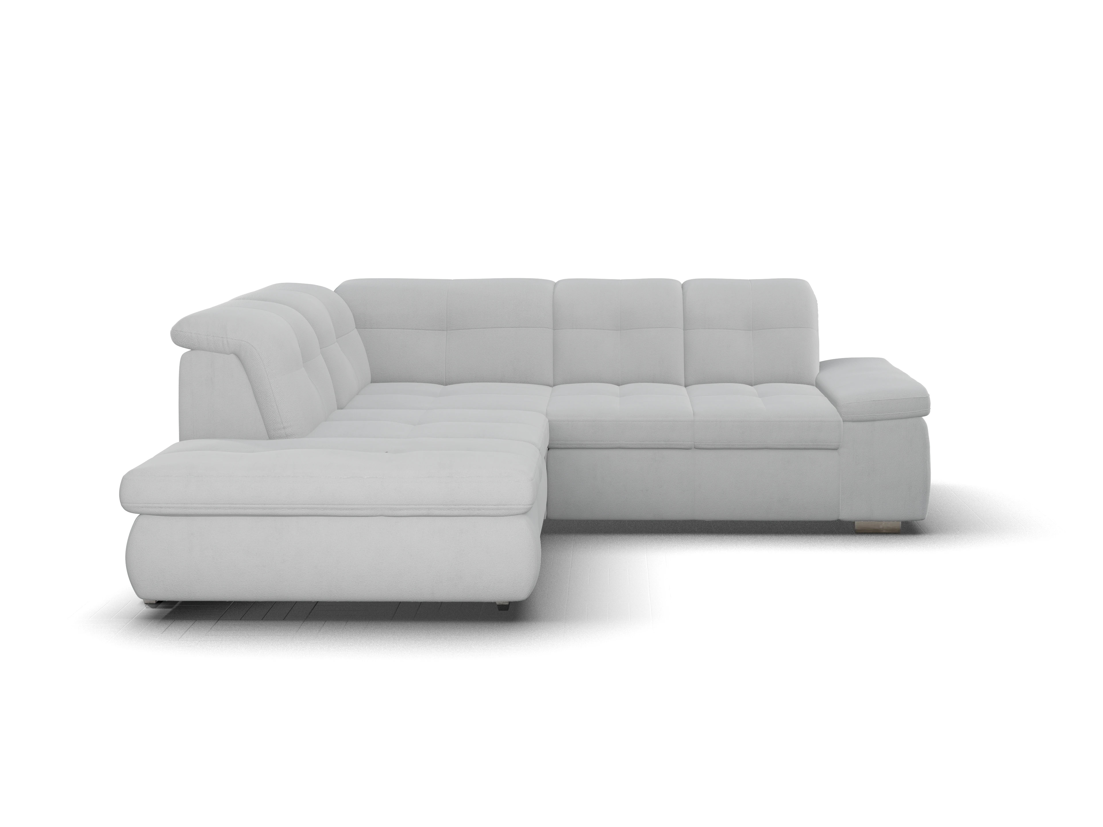 Sitz Concept smart 1001 Ecksofa 1,5Aho SE Small L Ansicht des Produktes SC Smart 1001 Ecksofa links Abschluss offen in Stoff Grau