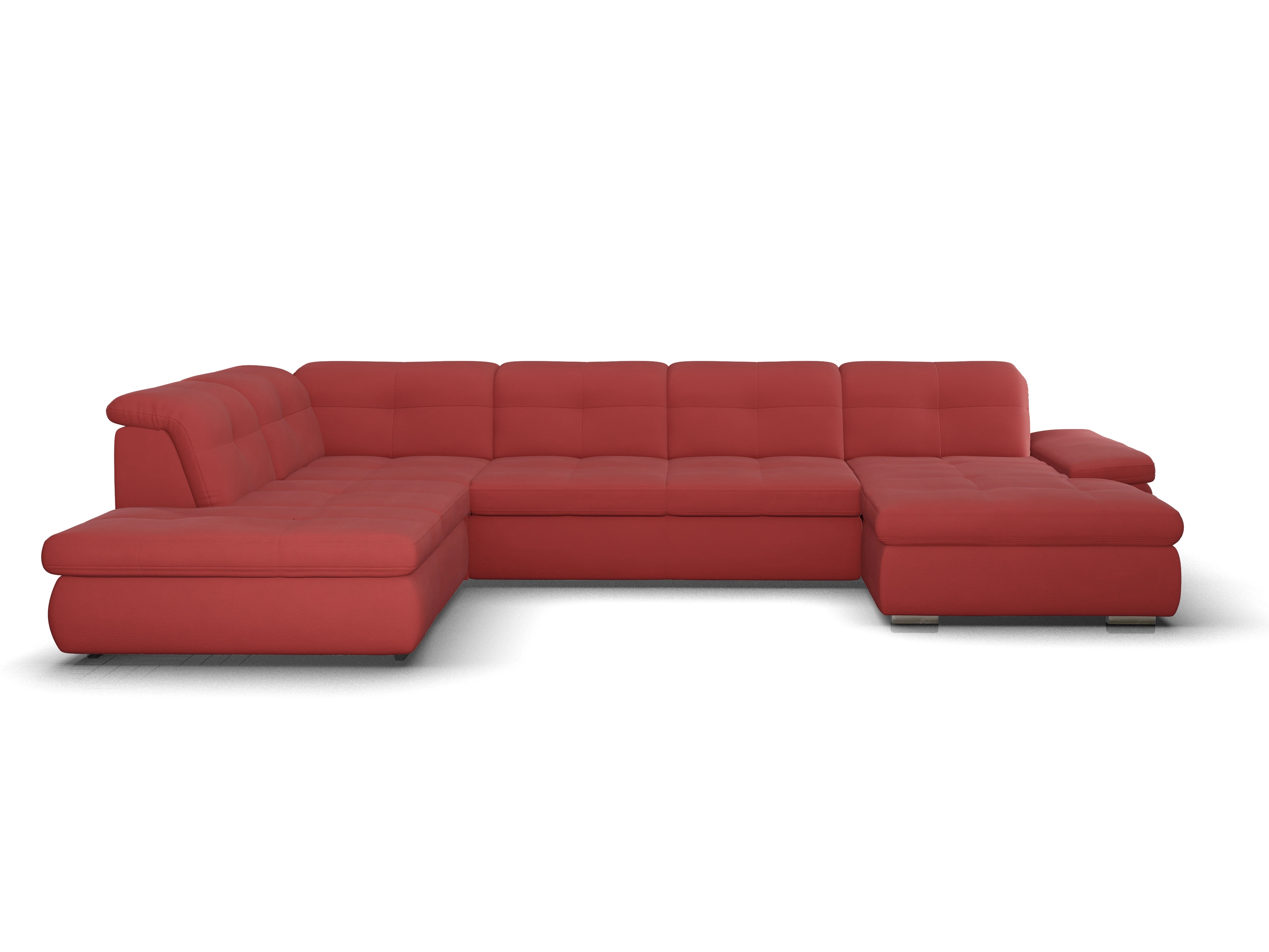 Sitz Concept smart 1001 Canapé Large SE 1,5Aho R Ansicht des Produktes SC Smart 1001 Wohnlandschaft offen beidseitig in Stoff Rot