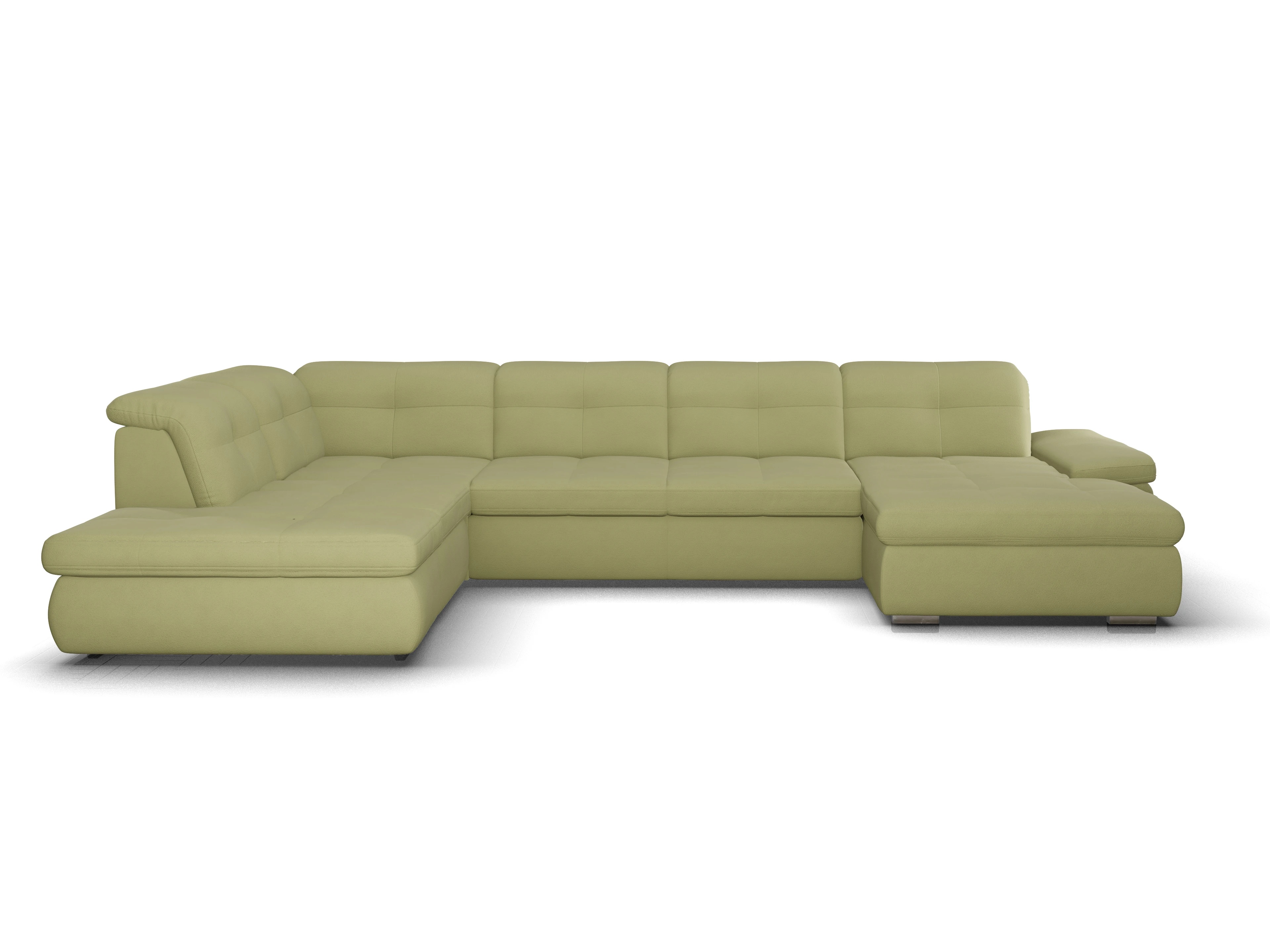 Sitz Concept smart 1001 Canapé Large SE 1,5Aho R Ansicht des Produktes SC Smart 1001 Wohnlandschaft offen beidseitig in Stoff Grün