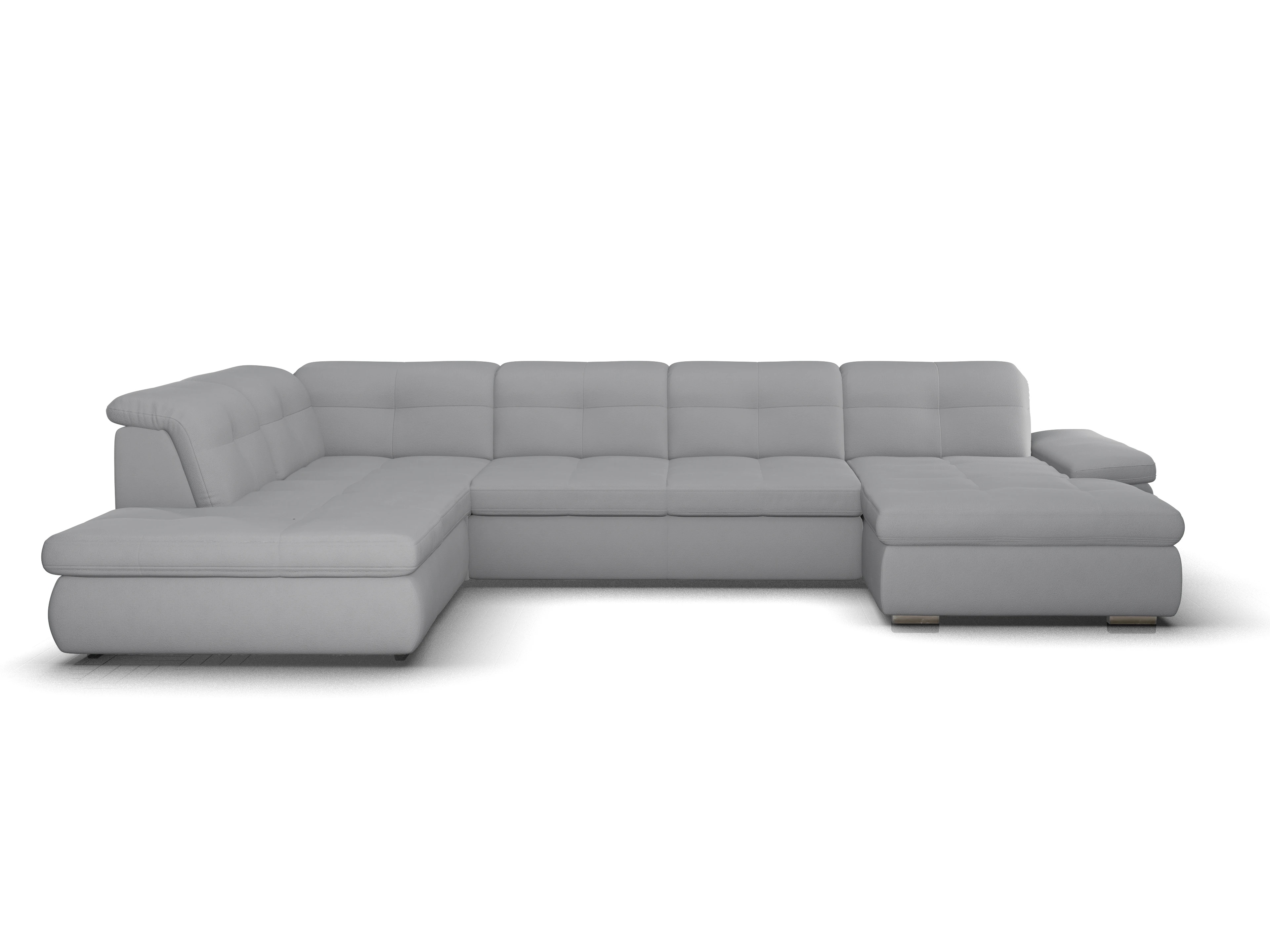 Ansicht des Produktes SC Smart 1001 Wohnlandschaft offen beidseitig in Stoff Grau