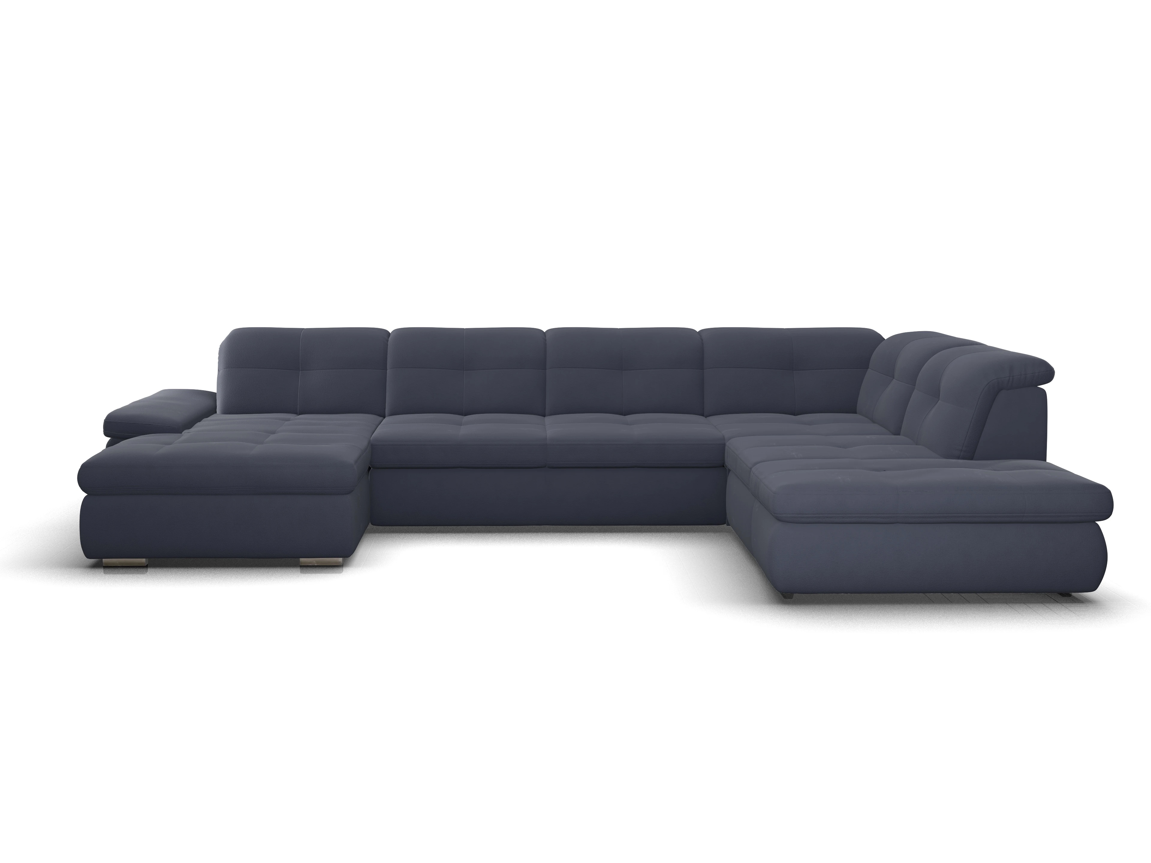 Sitz Concept smart 1001 Canapé Large SE 1,5Aho L Ansicht des Produktes SC Smart 1001 Wohnlandschaft offen beidseitig in Stoff Blau