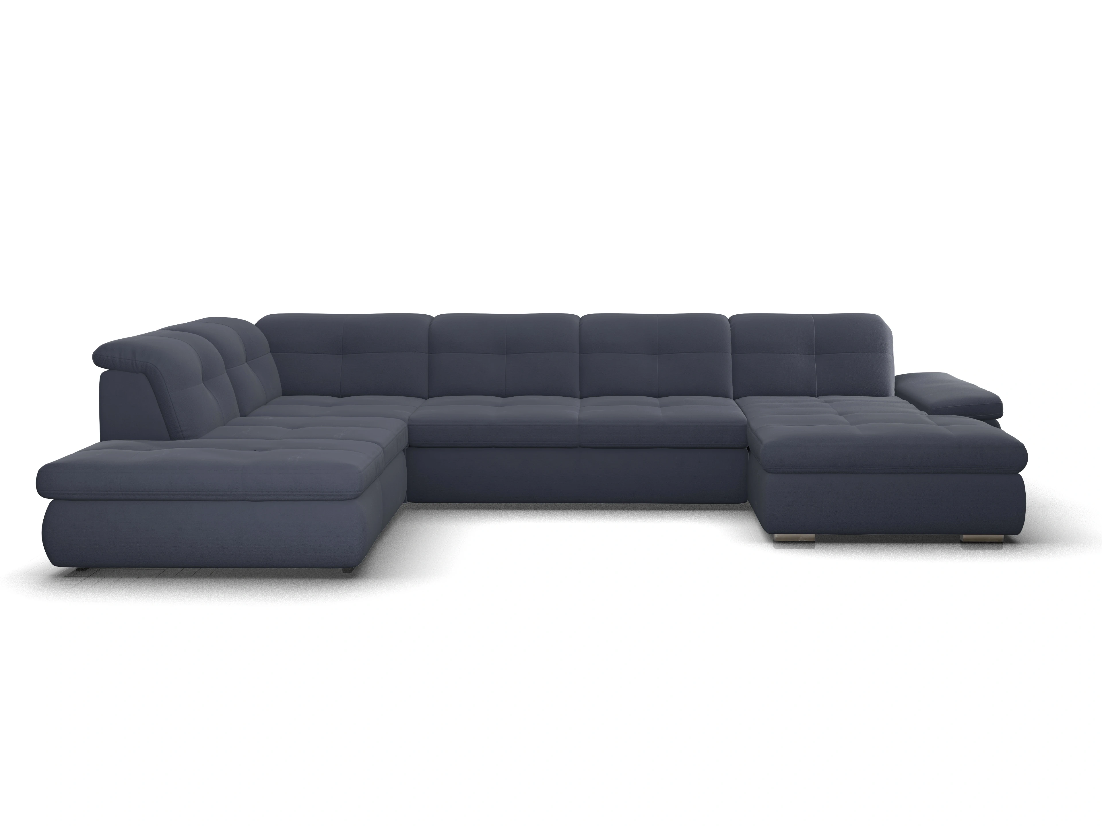 Sitz Concept smart 1001 Canapé Large SE 1,5Aho R Ansicht des Produktes SC Smart 1001 Wohnlandschaft offen beidseitig in Stoff Blau