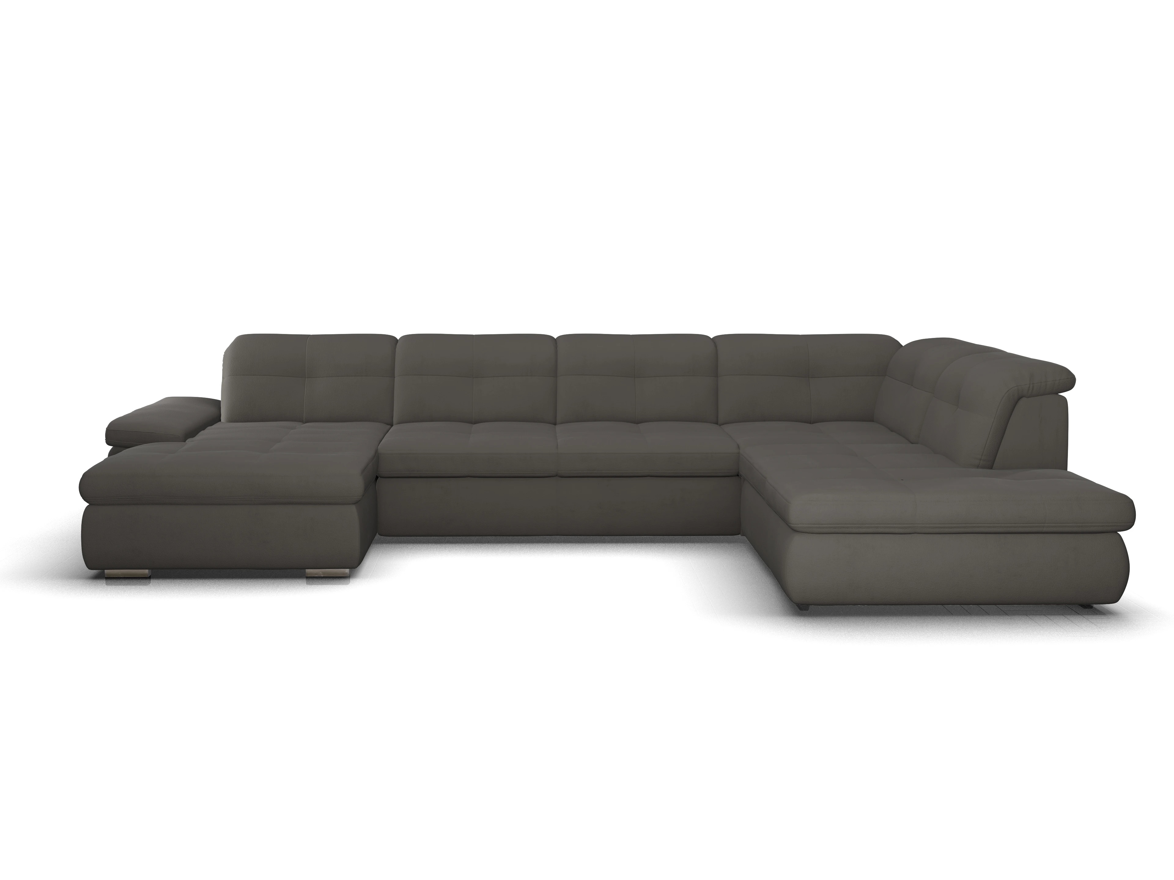 Sitz Concept smart 1001 Canapé Large SE 1,5Aho L Ansicht des Produktes SC Smart 1001 Wohnlandschaft offen beidseitig in Stoff Grau
