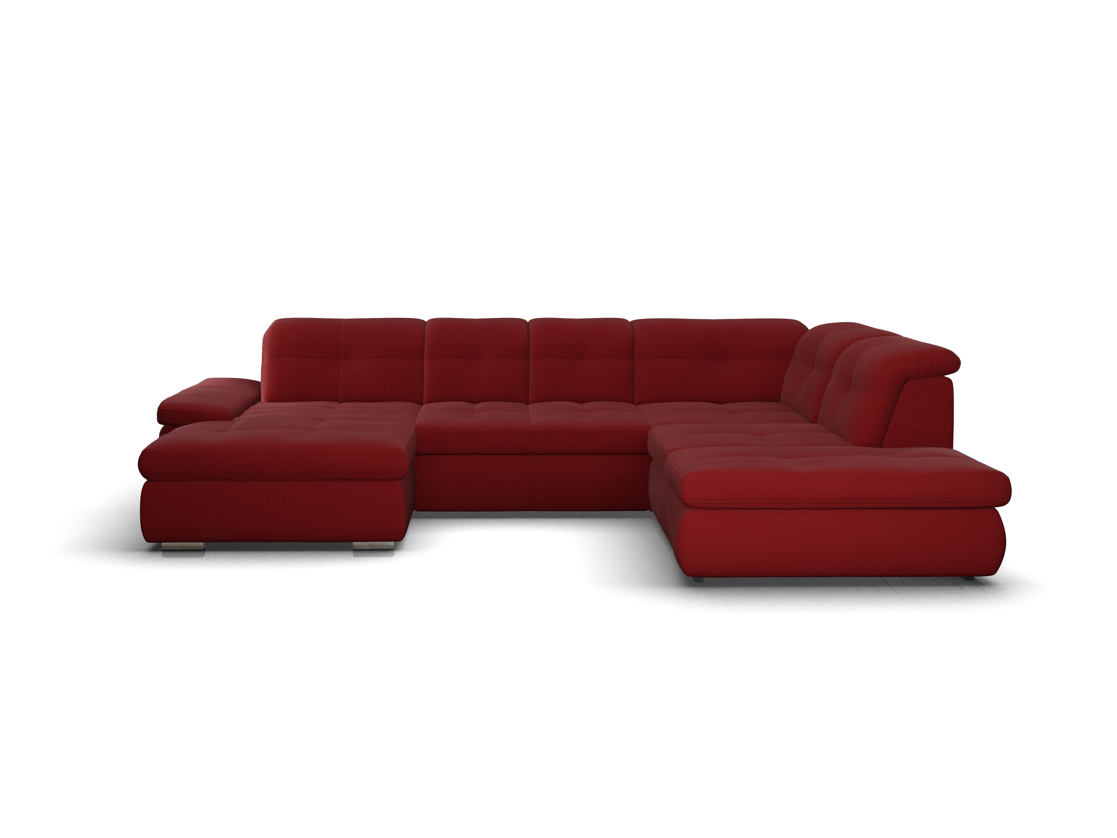 Sitz Concept smart 1001 Canape Small SE 1,5Aho L Ansicht des Produktes SC Smart 1001 Wohnlandschaft offen beidseitig in Stoff Rot