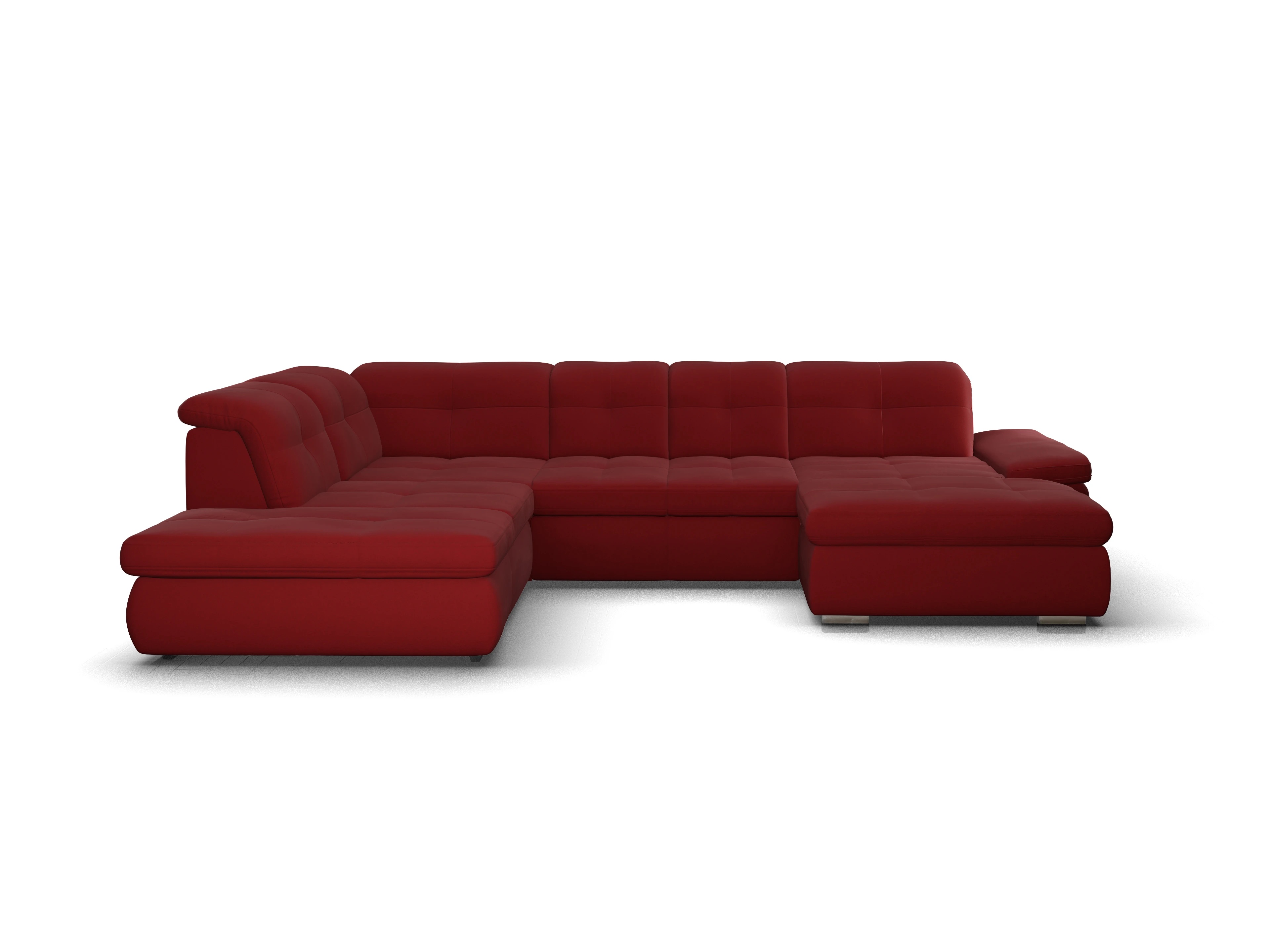 Sitz Concept smart 1001 Canapé Small SE 1,5Aho R Ansicht des Produktes SC Smart 1001 Wohnlandschaft offen beidseitig in Stoff Rot