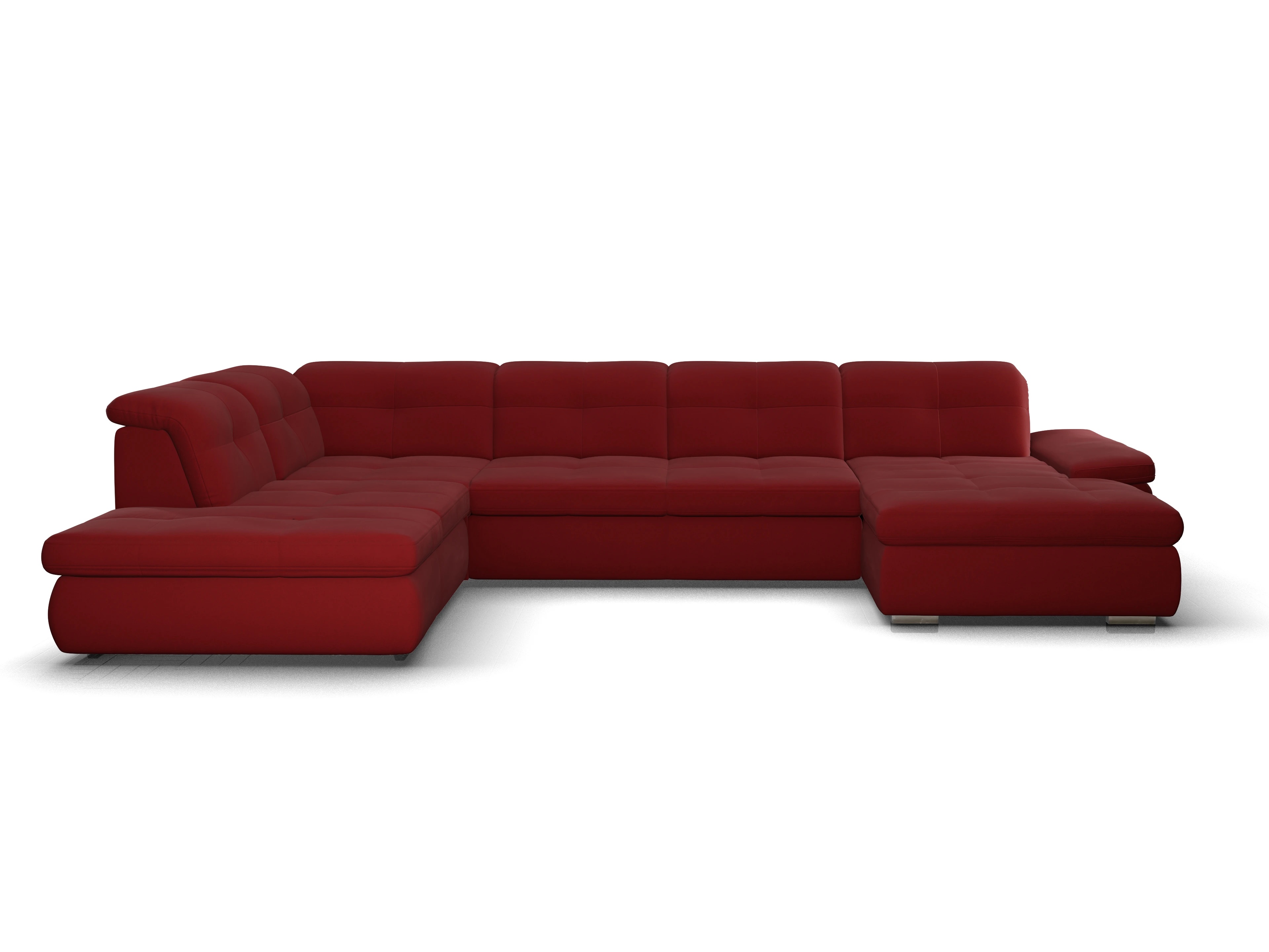 Sitz Concept smart 1001 Canapé Large SE 1,5Aho R Ansicht des Produktes SC Smart 1001 Wohnlandschaft offen beidseitig in Stoff Rot