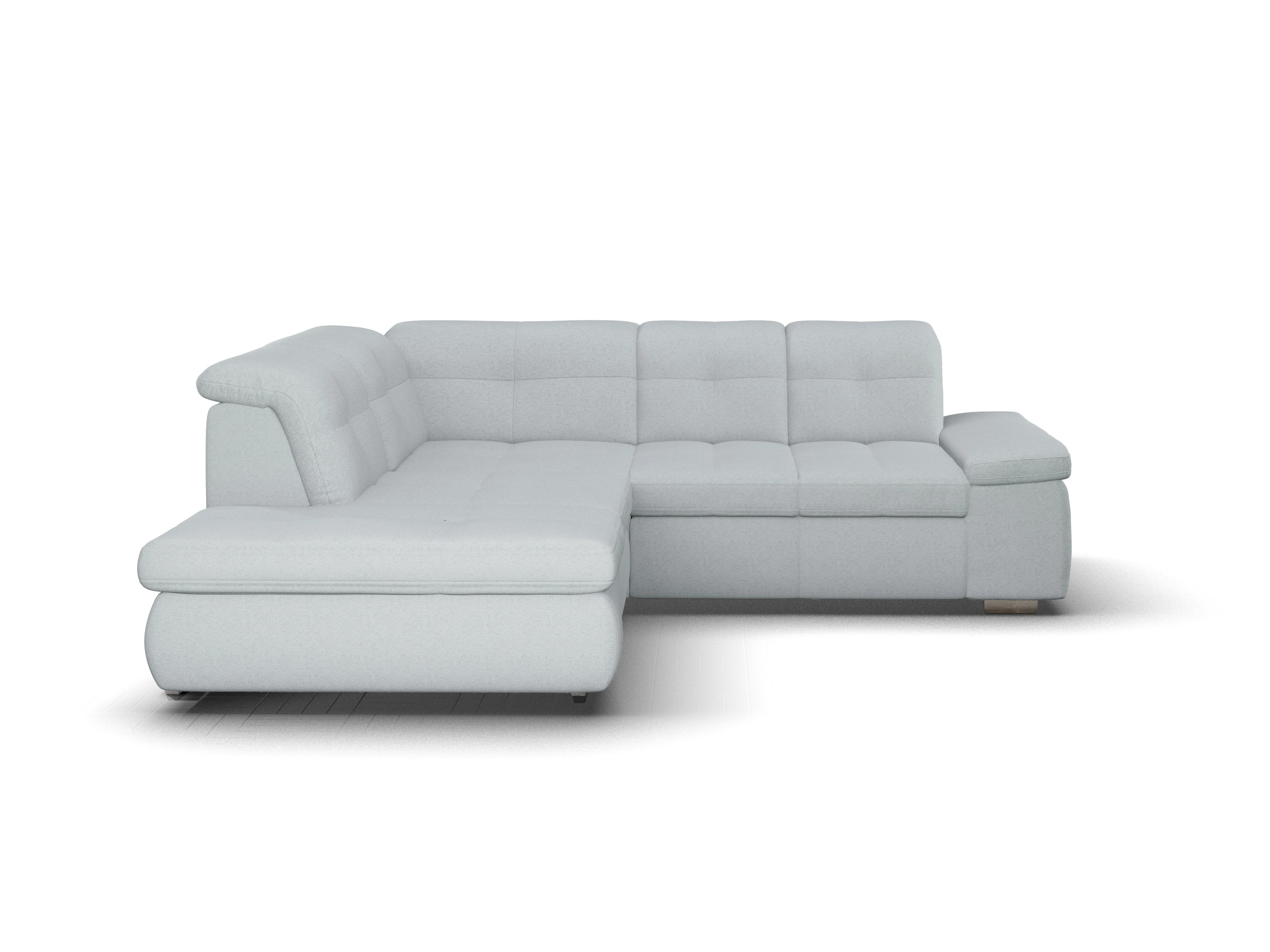 Ansicht des Produktes SC Smart 1001 Ecksofa links Abschluss offen in Stoff Blau