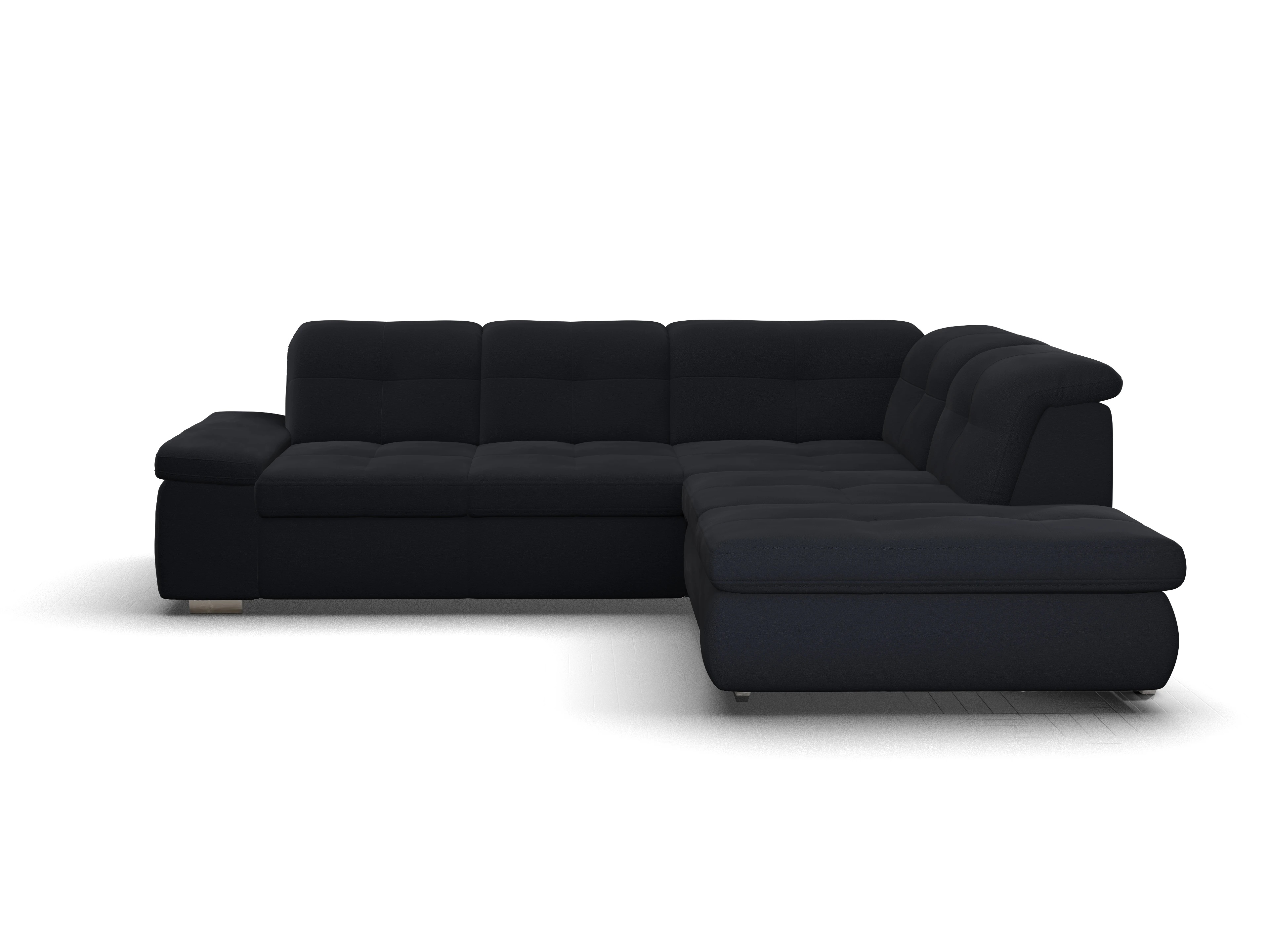 Ansicht des Produktes SC Smart 1001 Ecksofa rechts Abschluss offen in Stoff Blau