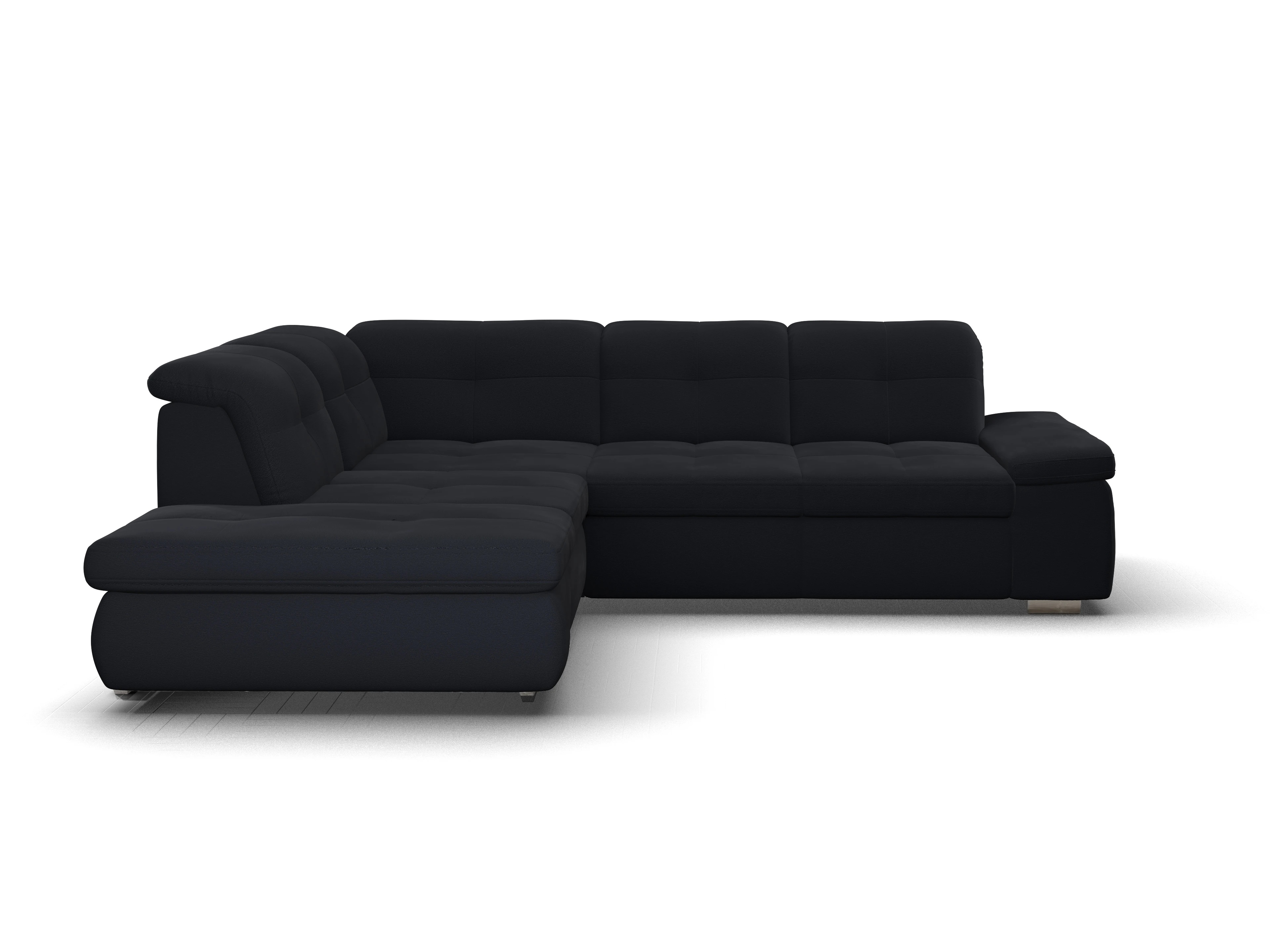 Ansicht des Produktes SC Smart 1001 Ecksofa links Abschluss offen in Stoff Blau