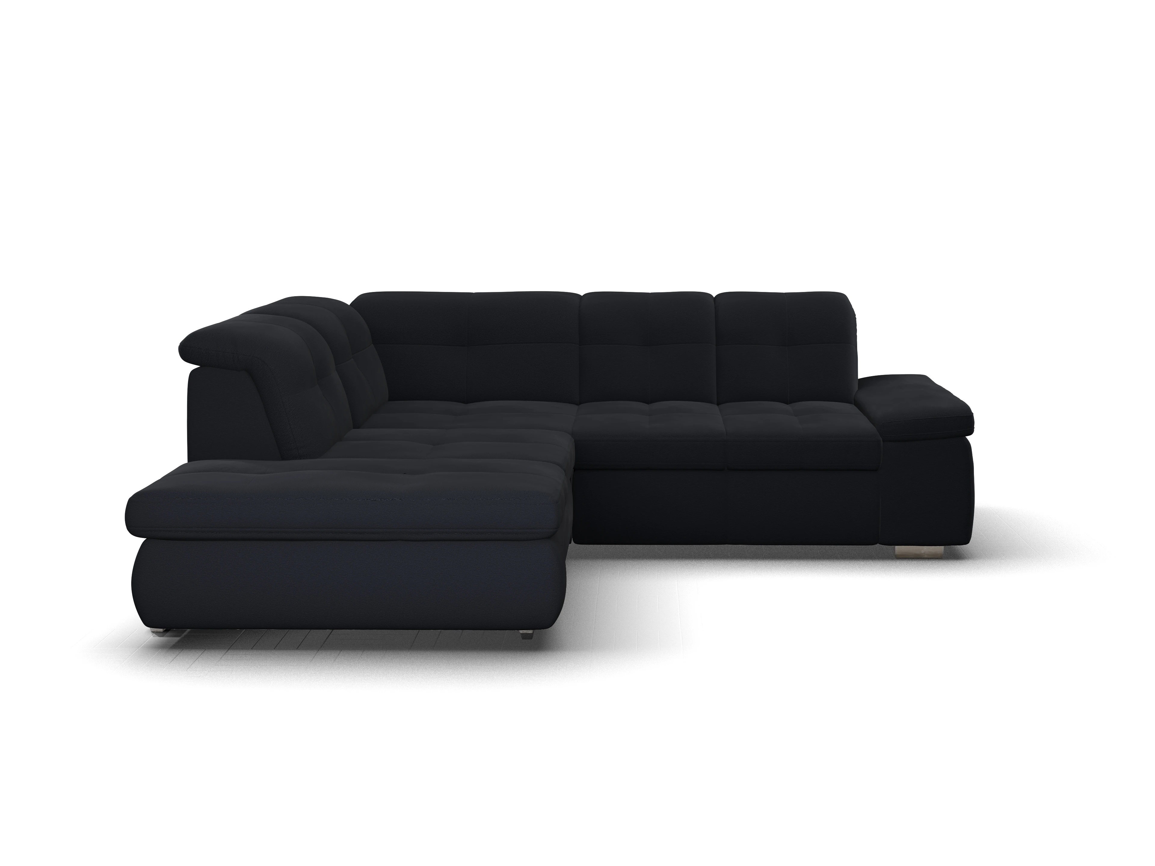 Ansicht des Produktes SC Smart 1001 Ecksofa links Abschluss offen in Stoff Blau