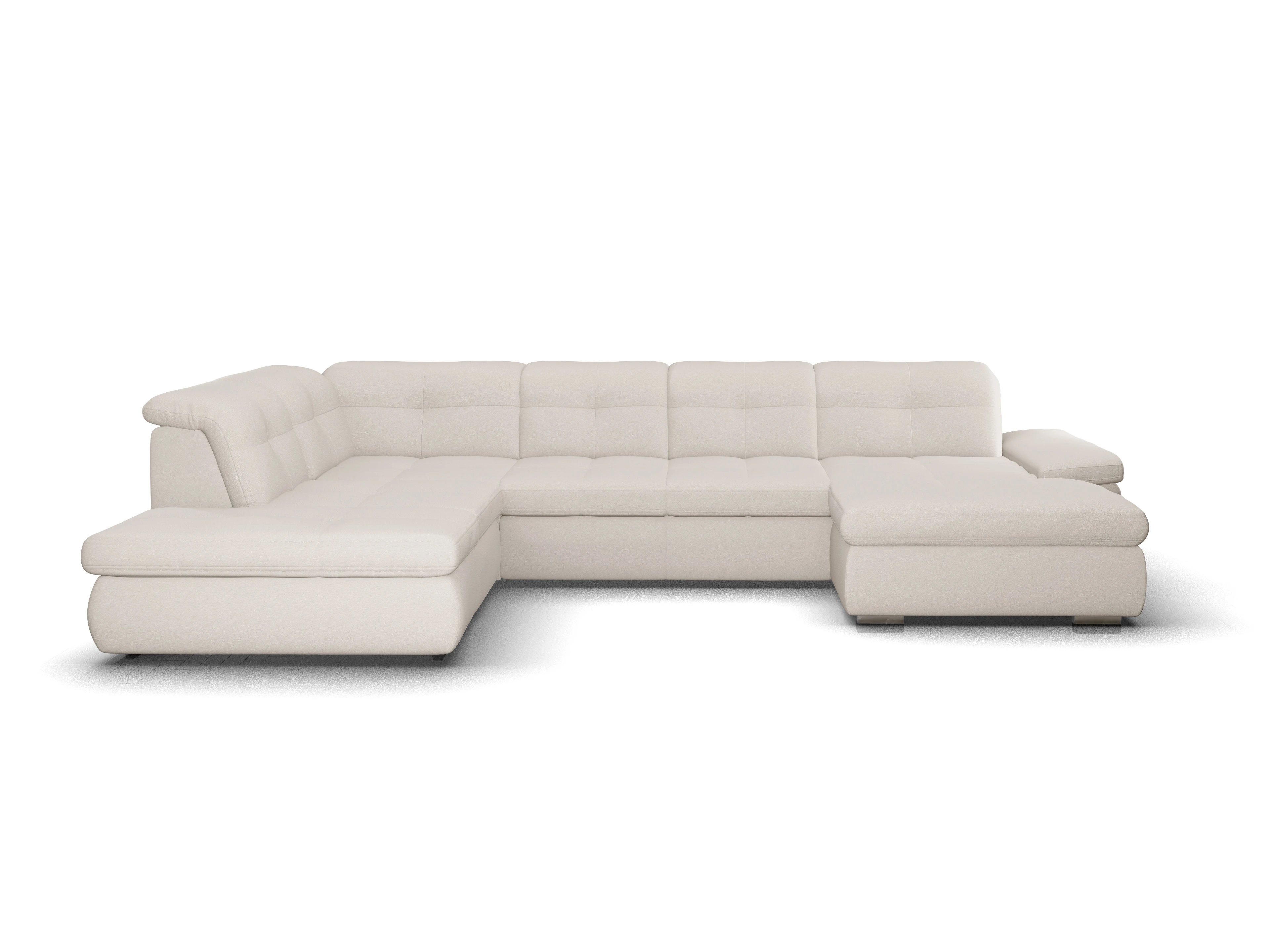 Ansicht des Produktes SC Smart 1001 Wohnlandschaft offen beidseitig in Stoff Beige