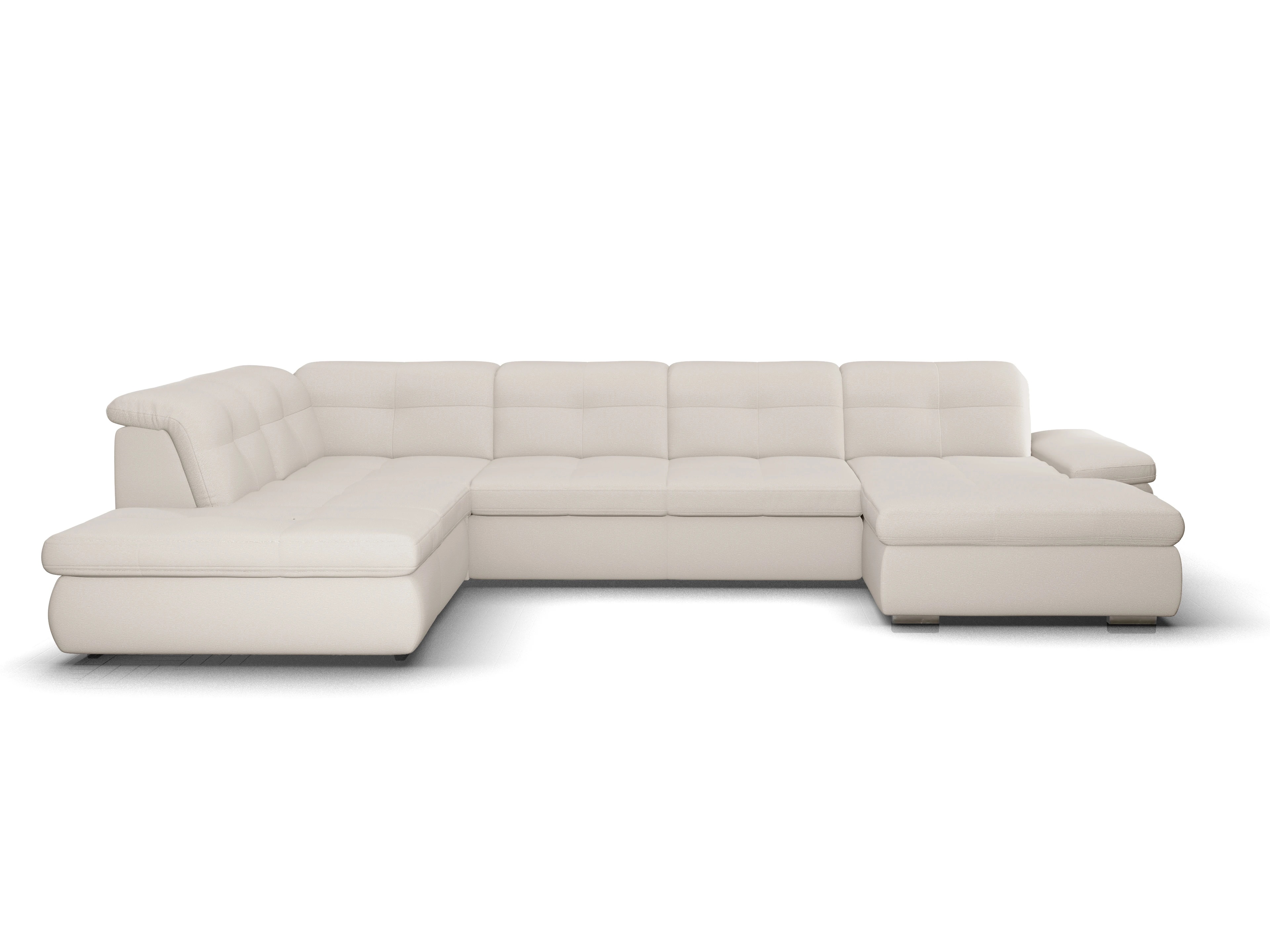 Sitz Concept smart 1001 Canapé Large SE 1,5Aho R Ansicht des Produktes SC Smart 1001 Wohnlandschaft offen beidseitig in Stoff Beige