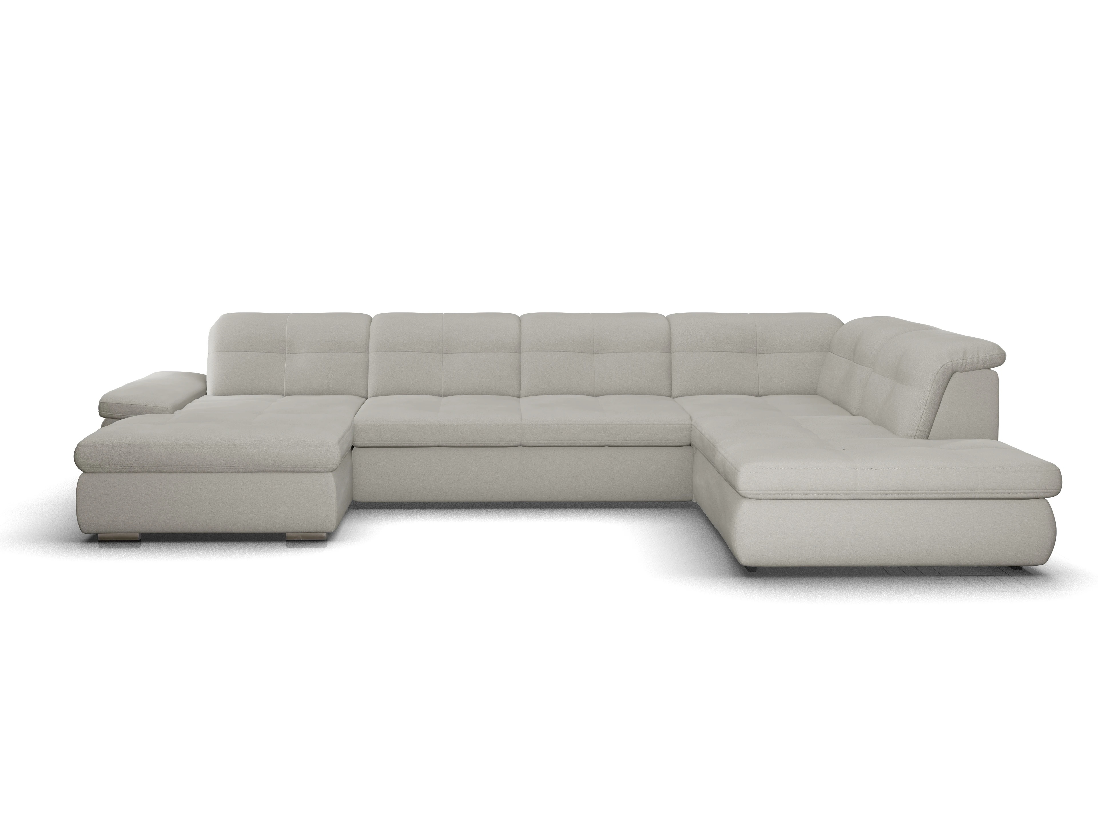Sitz Concept smart 1001 Canapé Large SE 1,5Aho L Ansicht des Produktes SC Smart 1001 Wohnlandschaft offen beidseitig in Stoff Grau