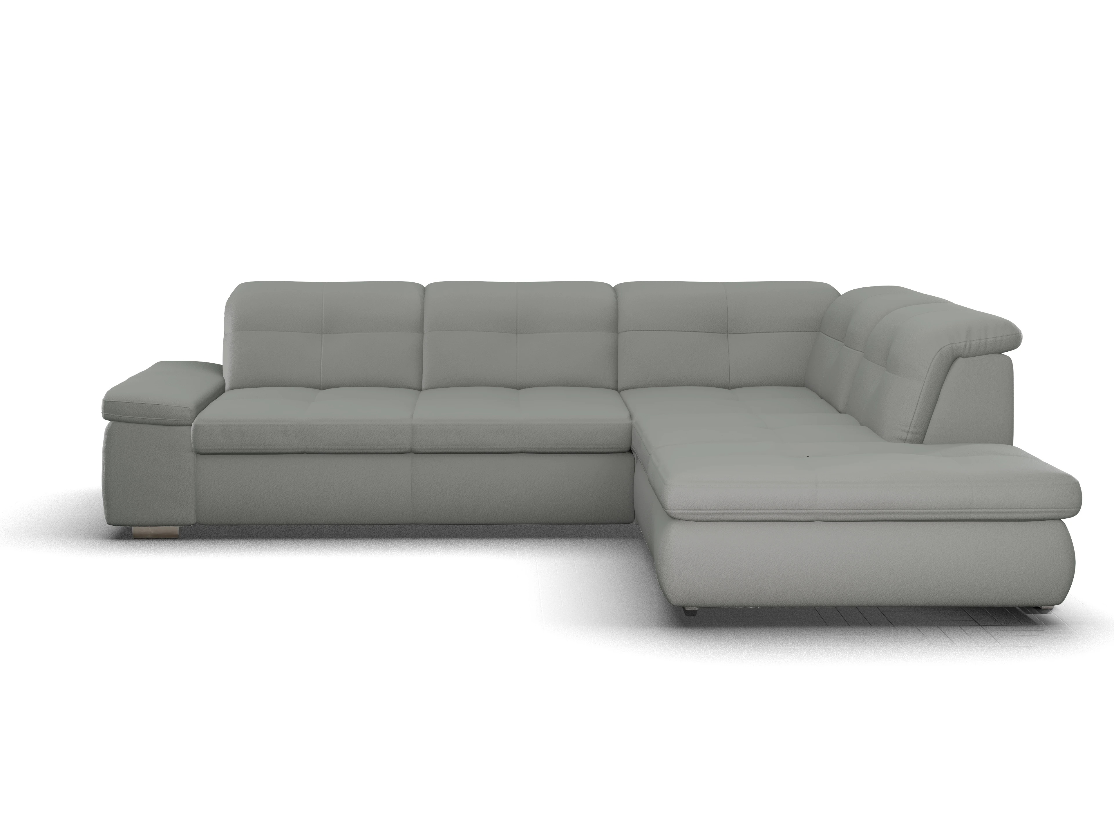 Sitz Concept smart 1001 Ecksofa 1,5Aho SE Large R Ansicht des Produktes SC Smart 1001 Ecksofa rechts Abschluss offen in Stoff Grau