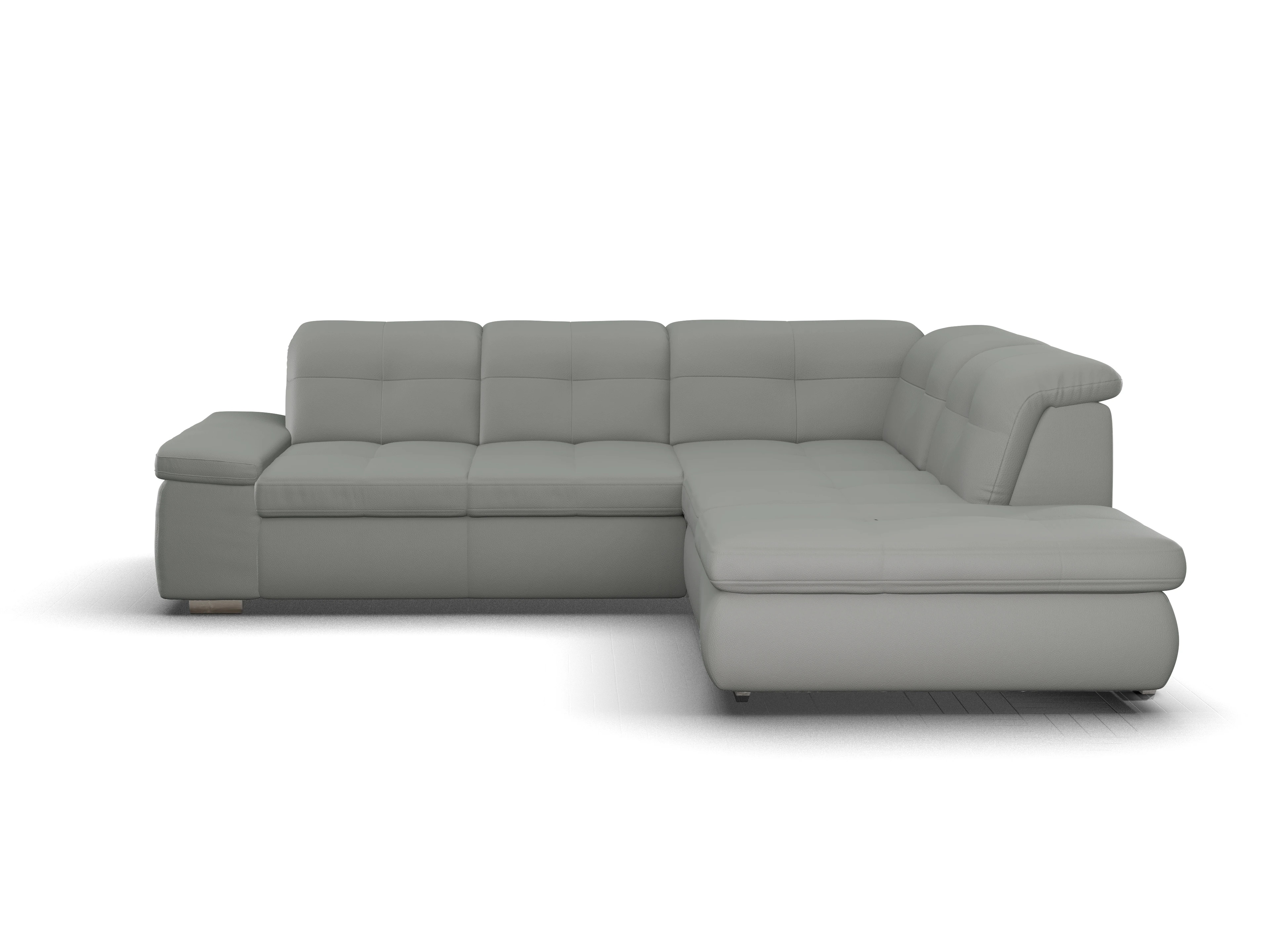 Sitz Concept smart 1001 Ecksofa 1,5Aho SE Medium R Ansicht des Produktes SC Smart 1001 Ecksofa rechts Abschluss offen in Stoff Grau