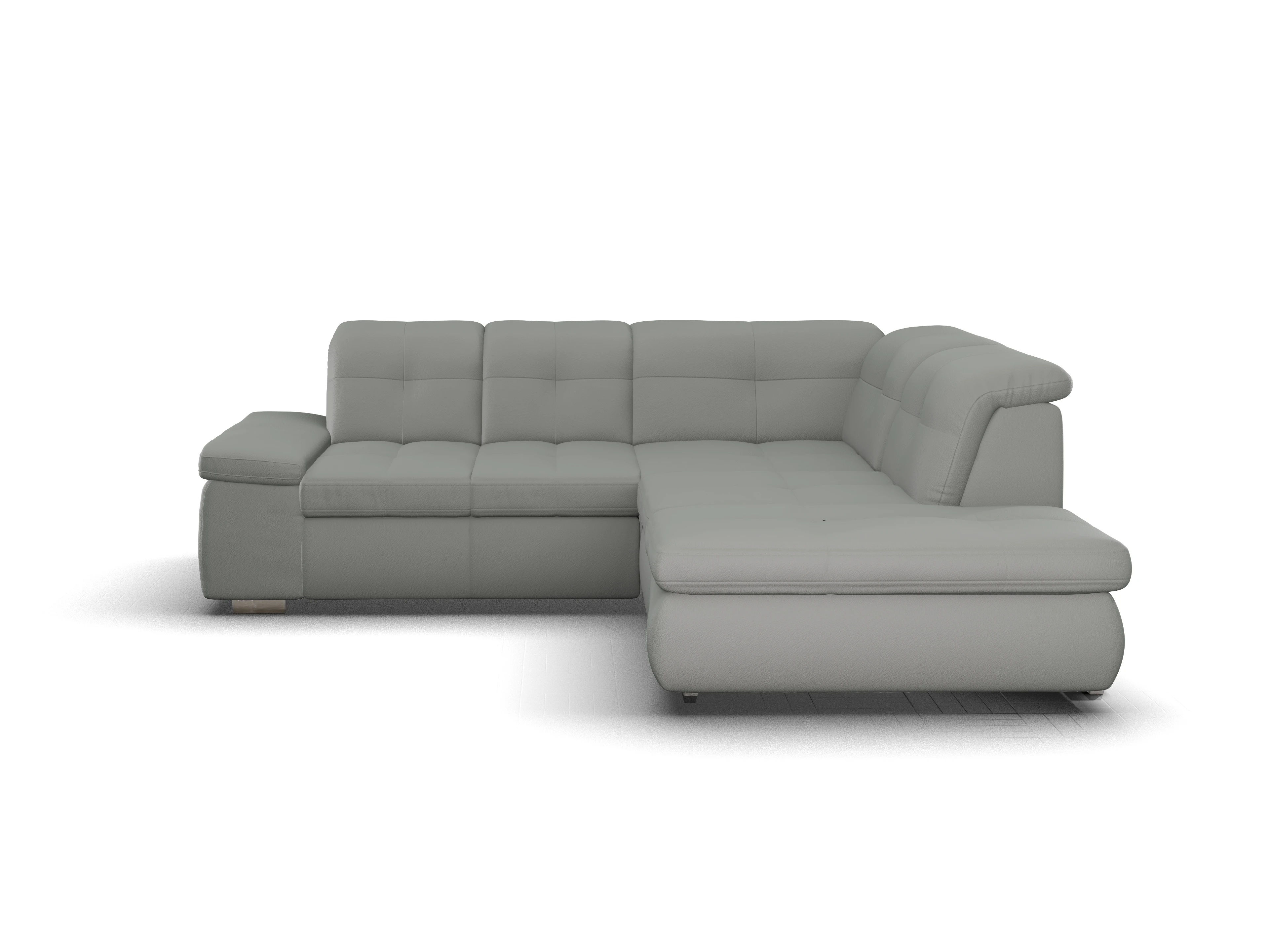 Sitz Concept smart 1001 Ecksofa 1,5Aho SE Small R Ansicht des Produktes SC Smart 1001 Ecksofa rechts Abschluss offen in Stoff Grau
