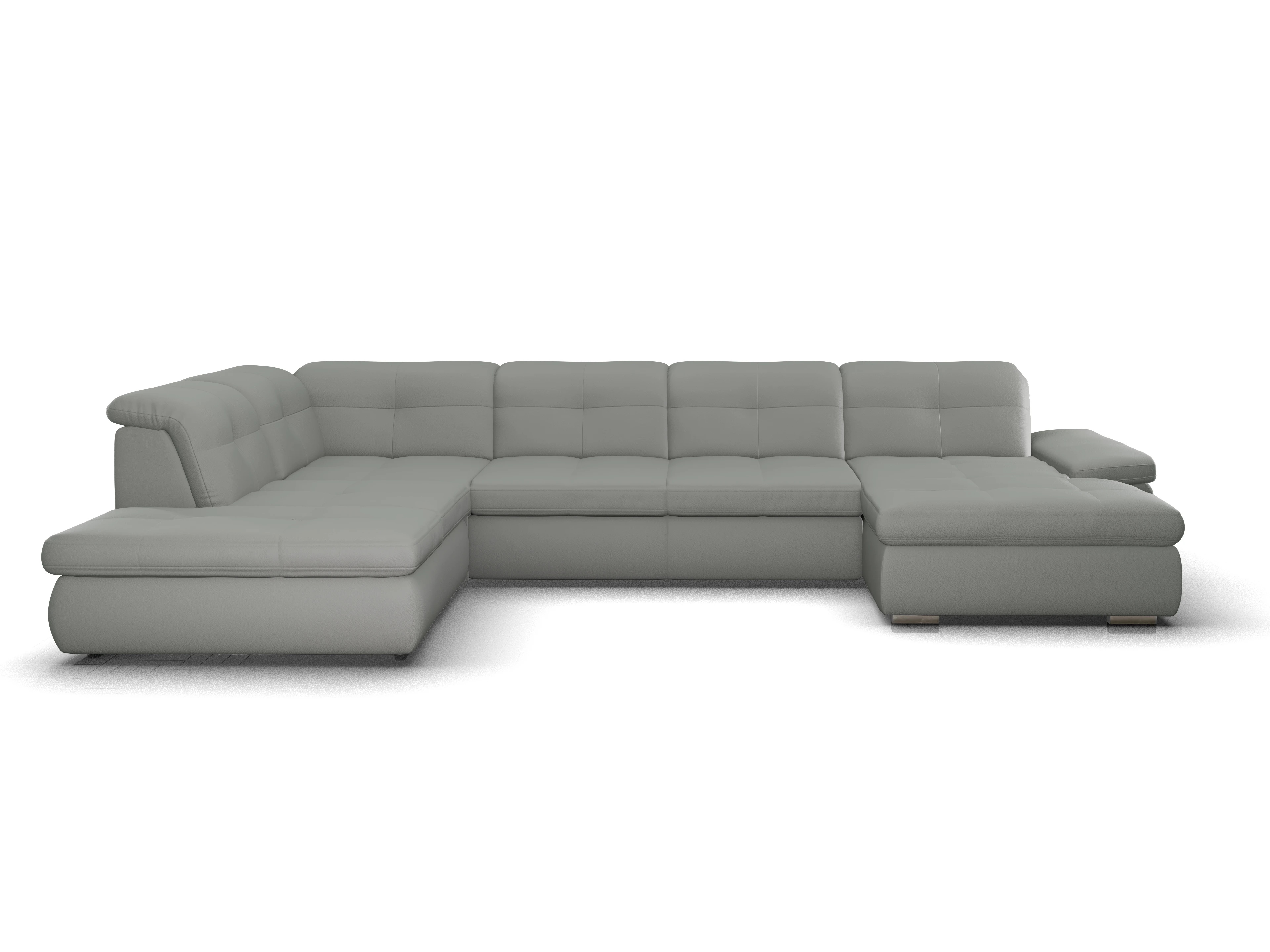 Ansicht des Produktes SC Smart 1001 Wohnlandschaft offen beidseitig in Stoff Grau