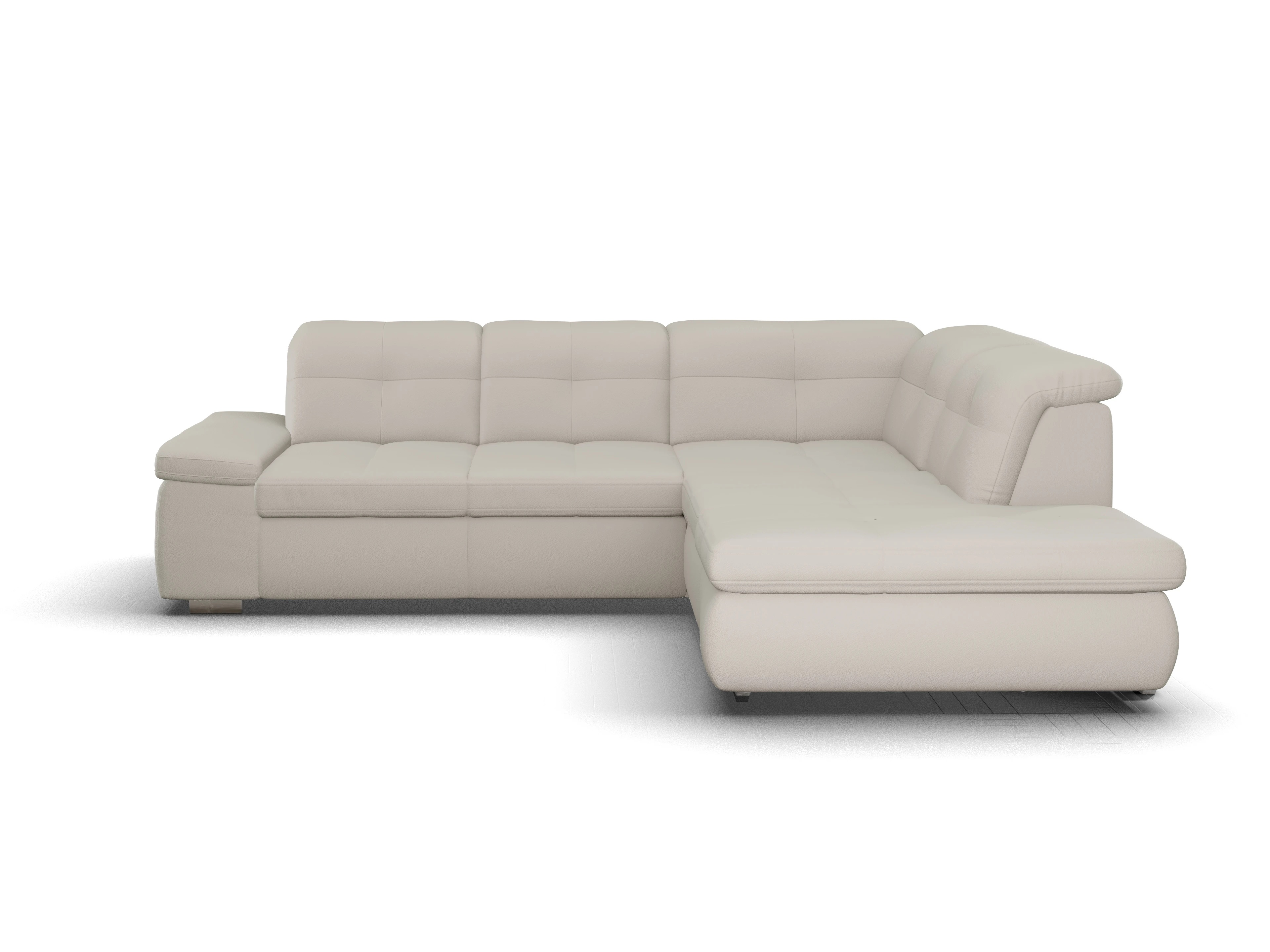 Ansicht des Produktes SC Smart 1001 Ecksofa rechts Abschluss offen in Stoff Beige