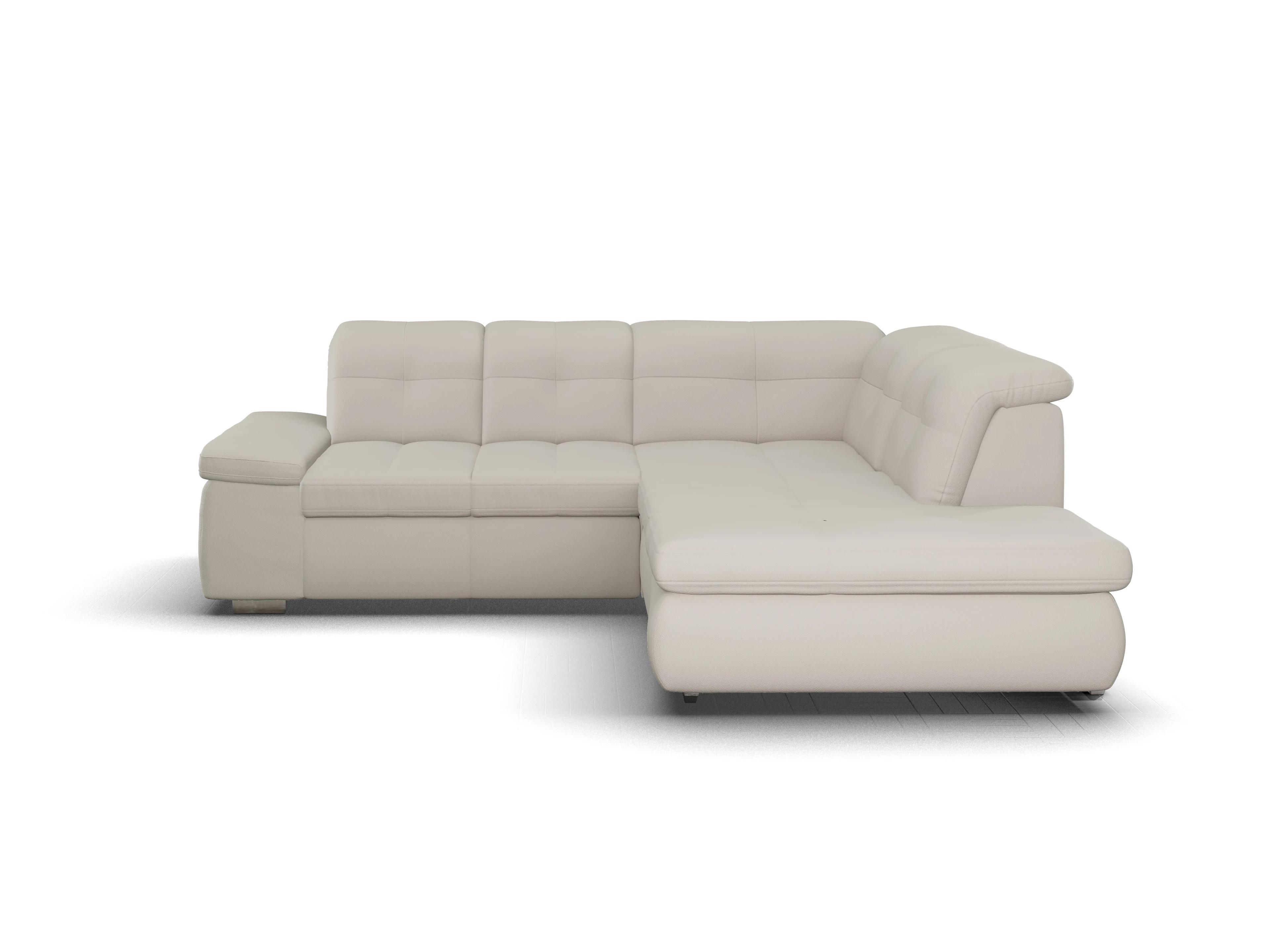 Ansicht des Produktes SC Smart 1001 Ecksofa rechts Abschluss offen in Stoff Beige