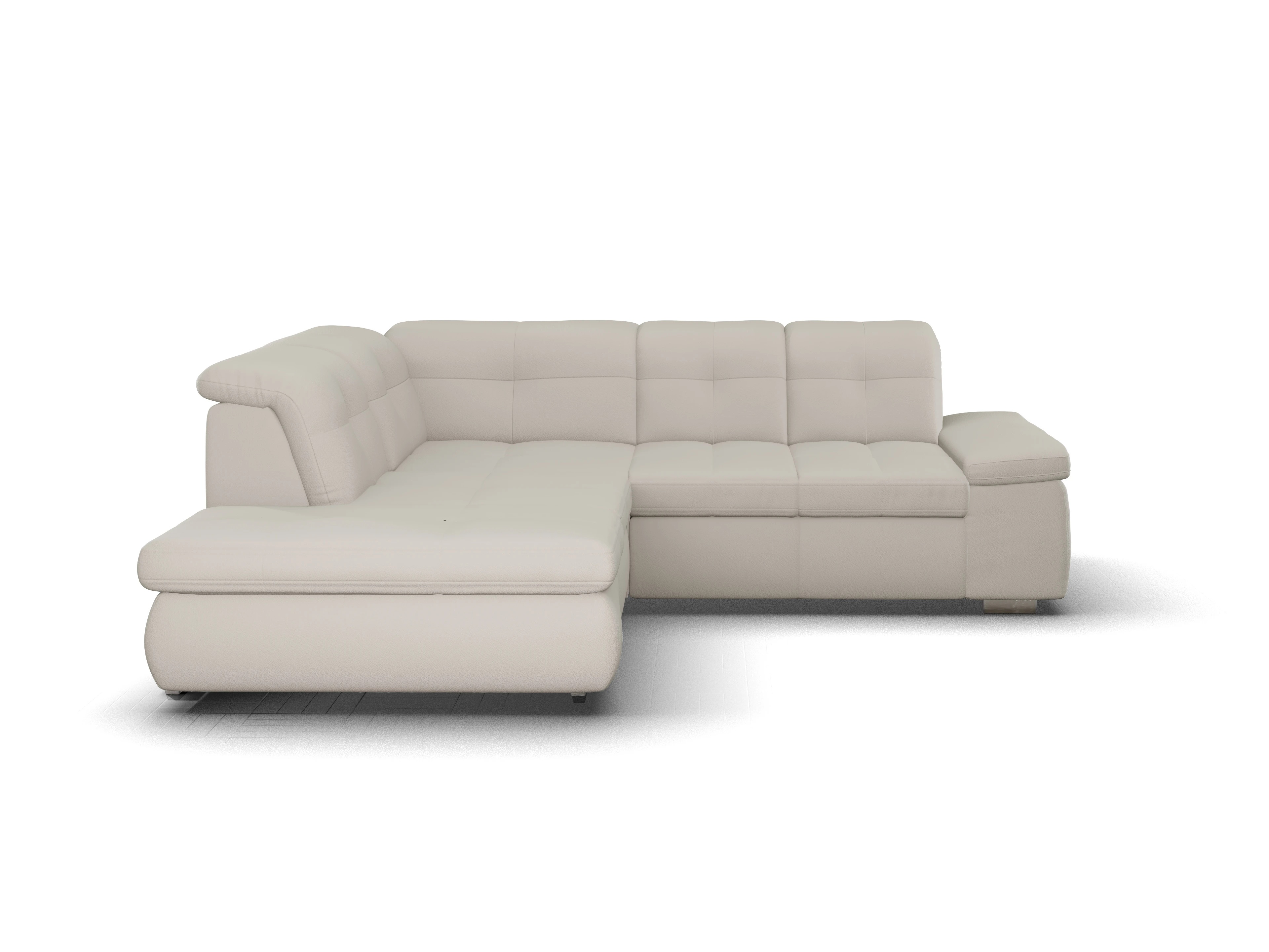 Sitz Concept smart 1001 Ecksofa 1,5Aho SE Small L Ansicht des Produktes SC Smart 1001 Ecksofa links Abschluss offen in Stoff Beige