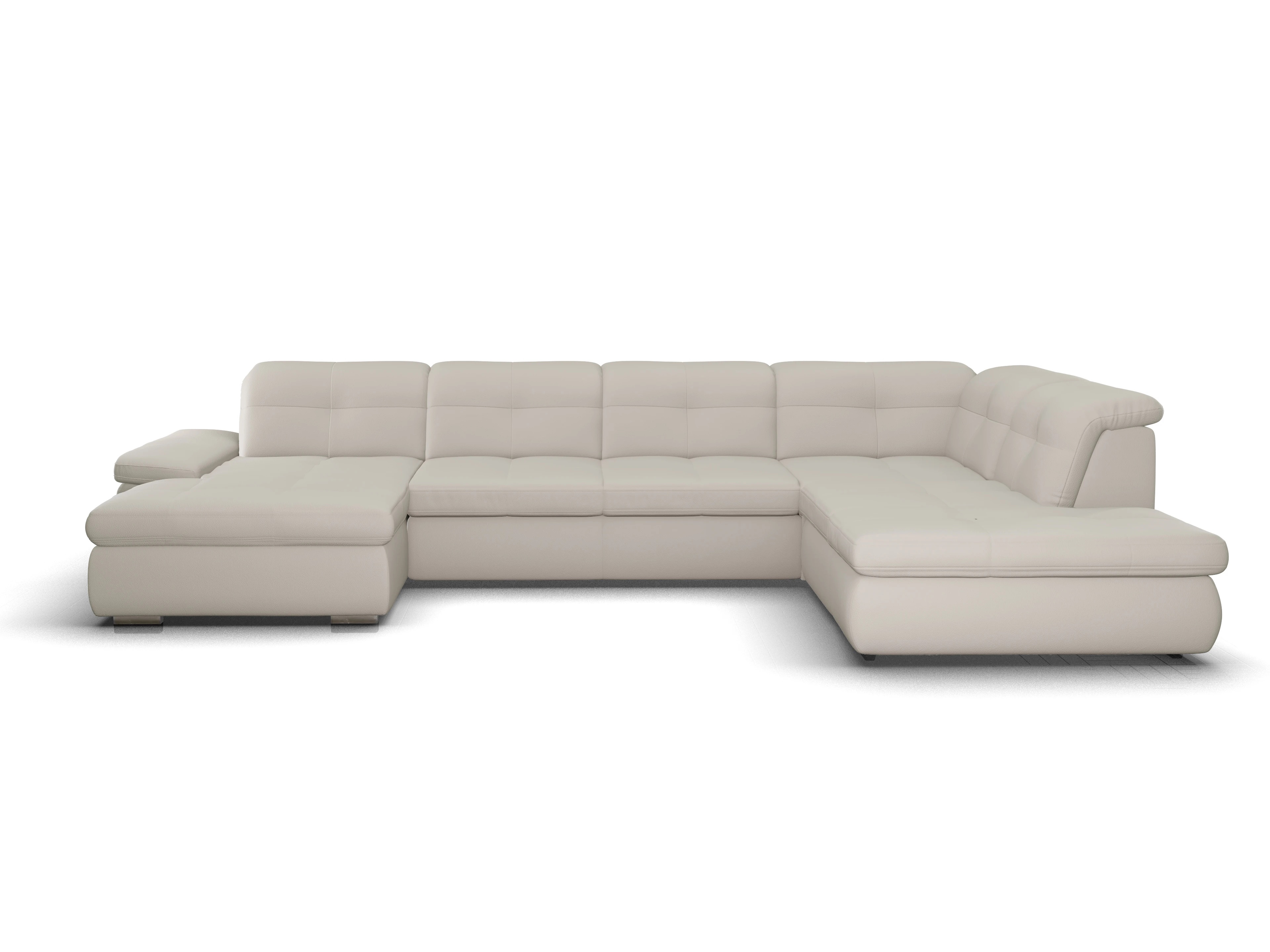 Ansicht des Produktes SC Smart 1001 Wohnlandschaft offen beidseitig in Stoff Beige