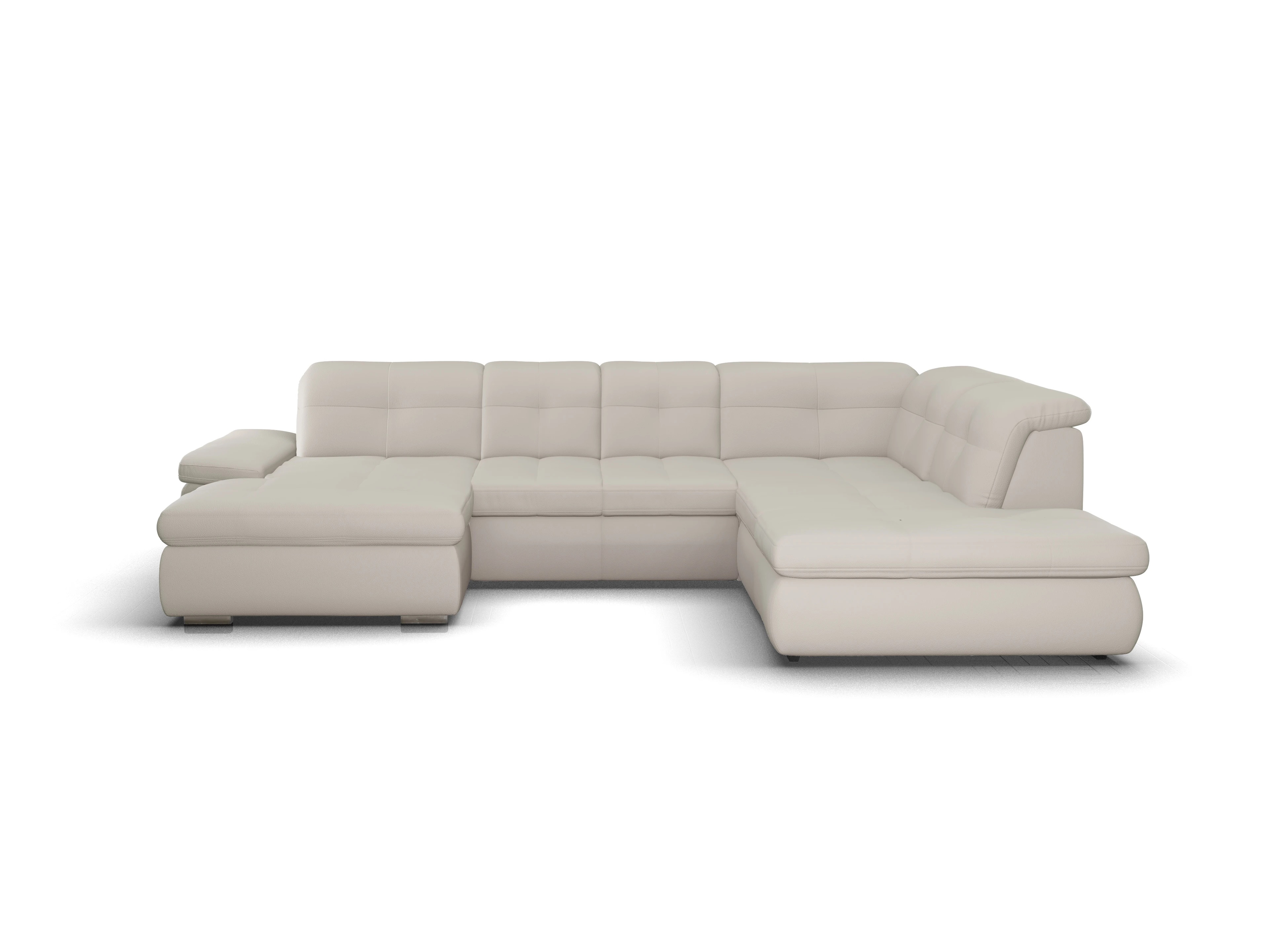 Ansicht des Produktes SC Smart 1001 Wohnlandschaft offen beidseitig in Stoff Beige