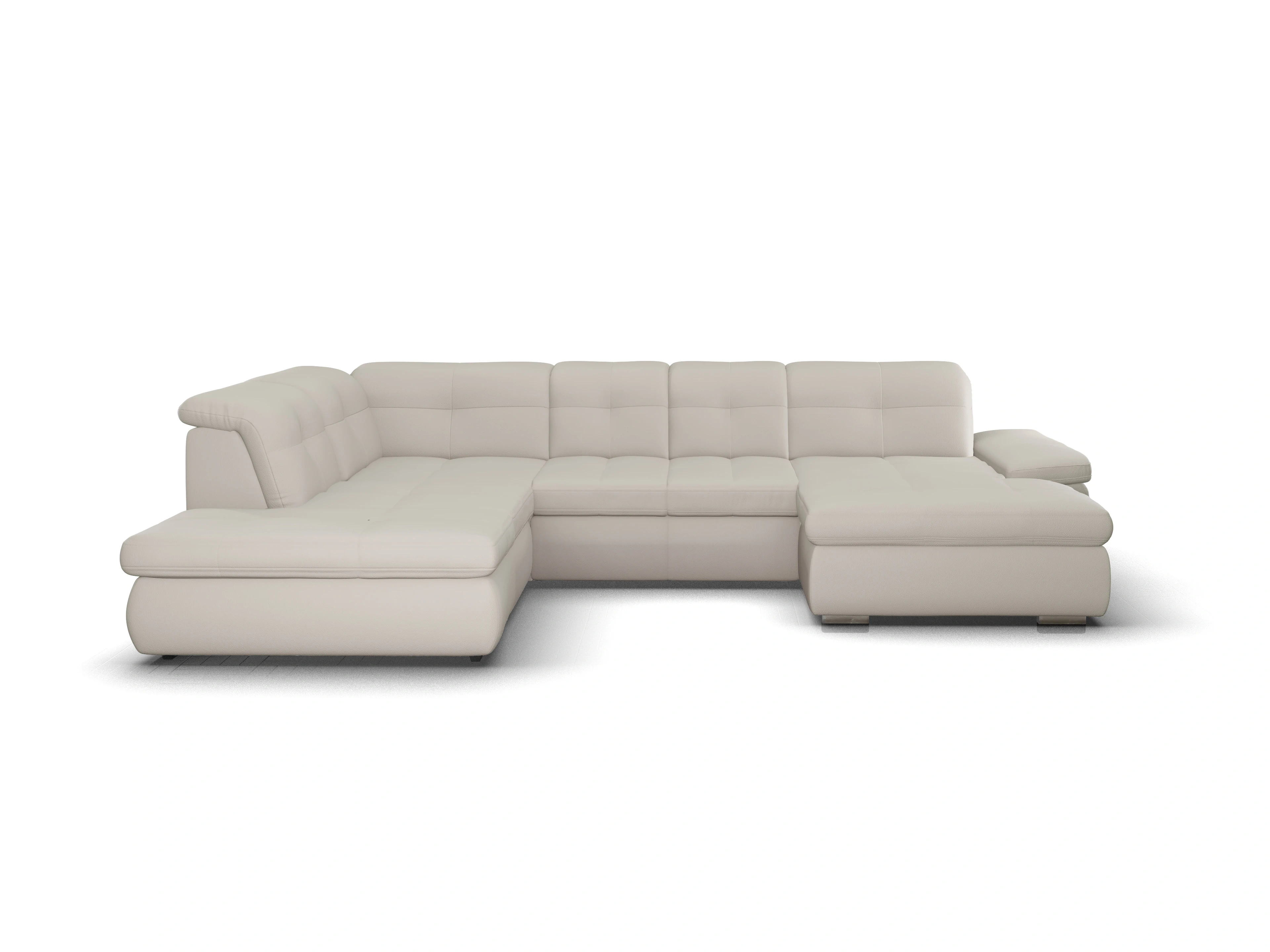 Ansicht des Produktes SC Smart 1001 Wohnlandschaft offen beidseitig in Stoff Beige