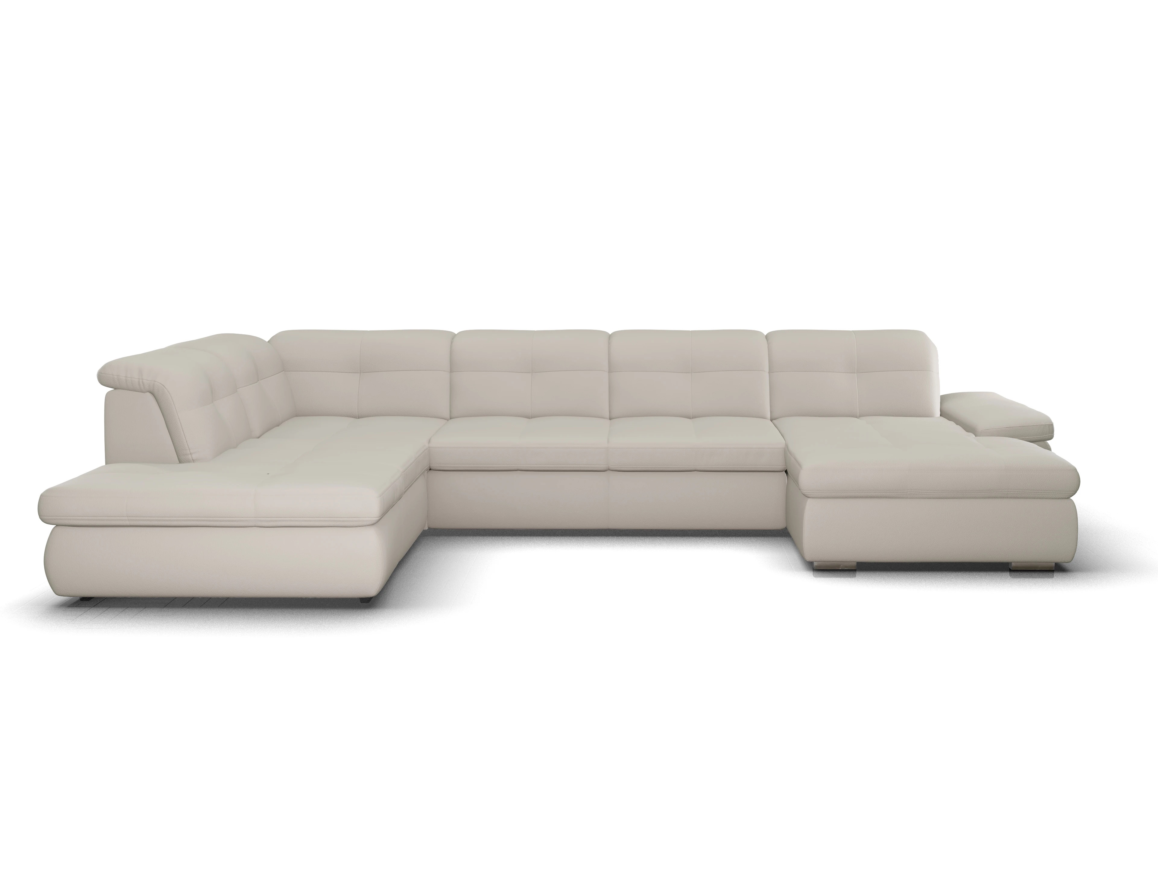 Ansicht des Produktes SC Smart 1001 Wohnlandschaft offen beidseitig in Stoff Beige