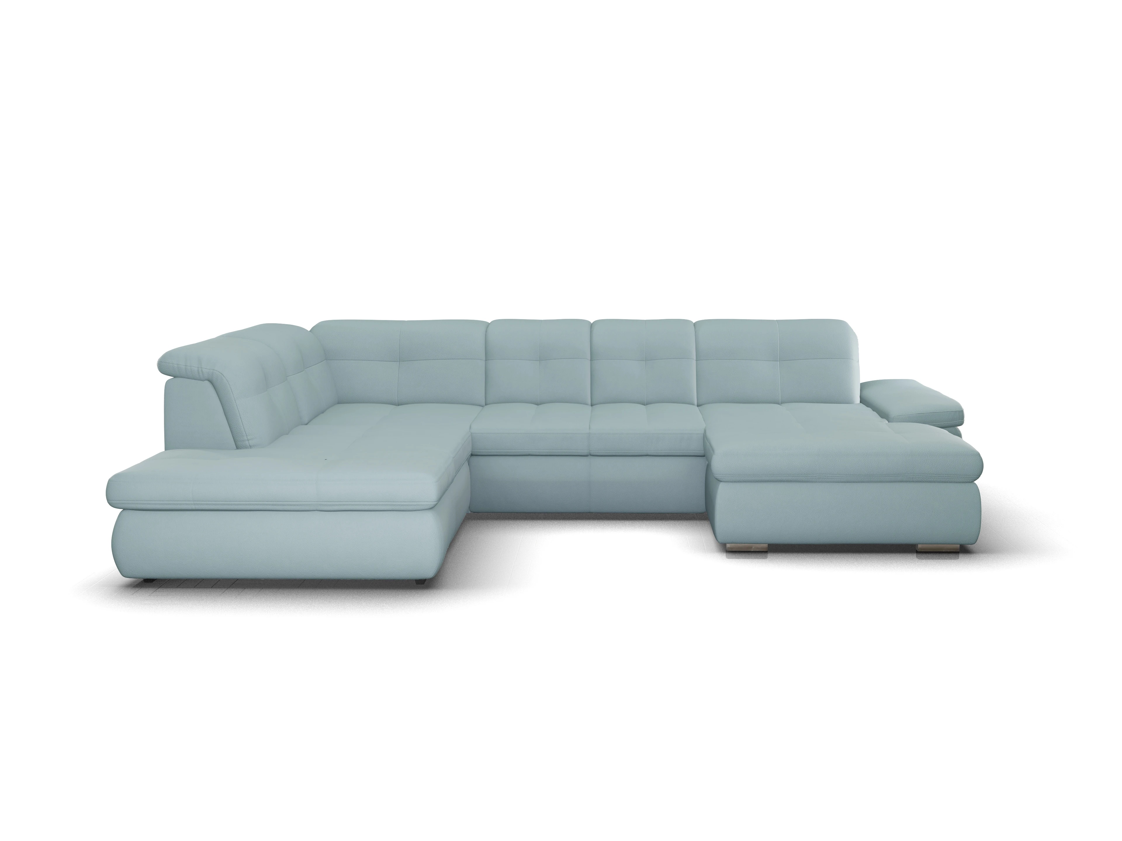 Sitz Concept smart 1001 Canapé Small SE 1,5Aho R Ansicht des Produktes SC Smart 1001 Wohnlandschaft offen beidseitig in Stoff Blau