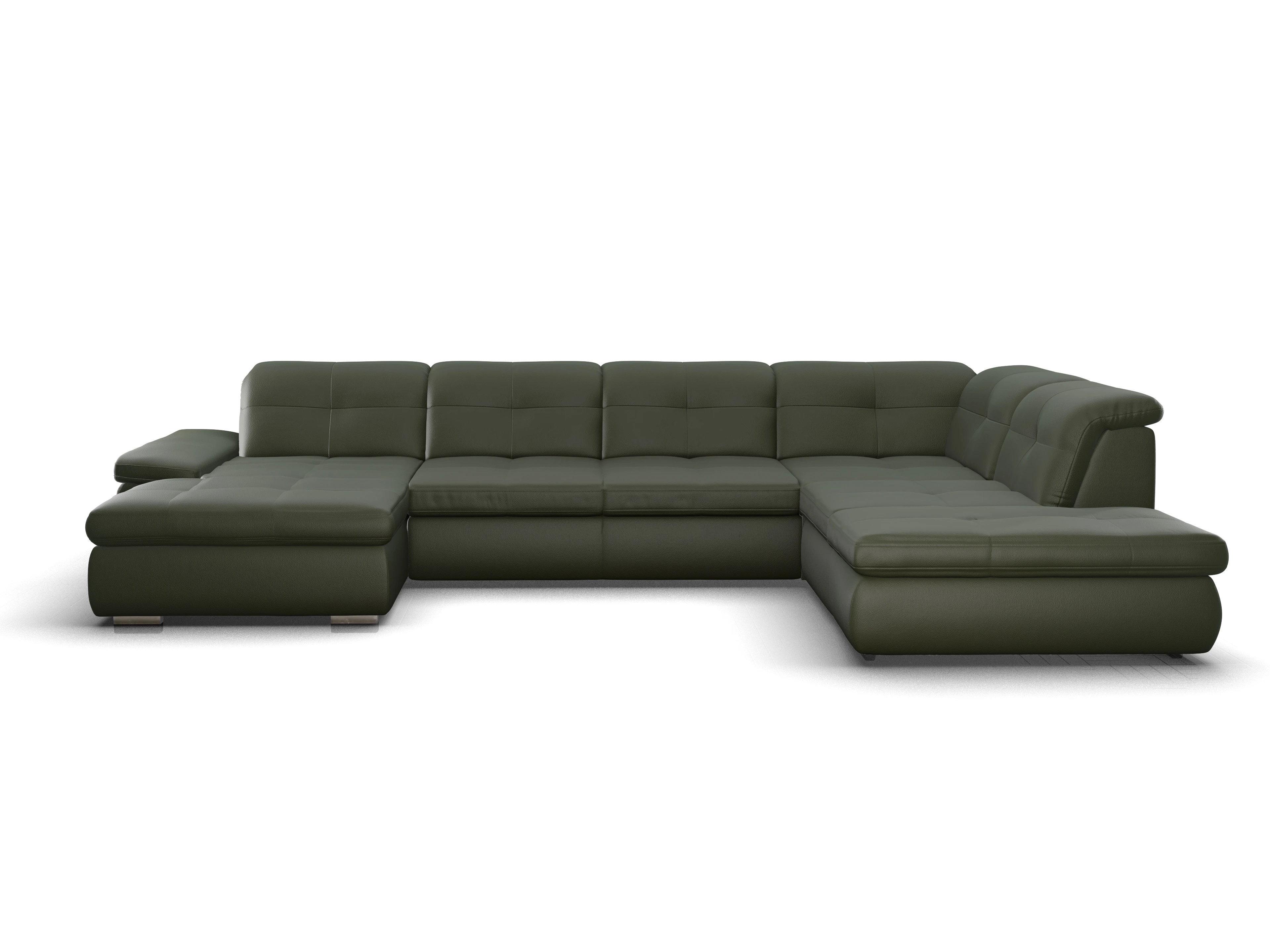Sitz Concept smart 1001 Canapé Large SE 1,5Aho L Ansicht des Produktes SC Smart 1001 Wohnlandschaft offen beidseitig in Stoff Grün
