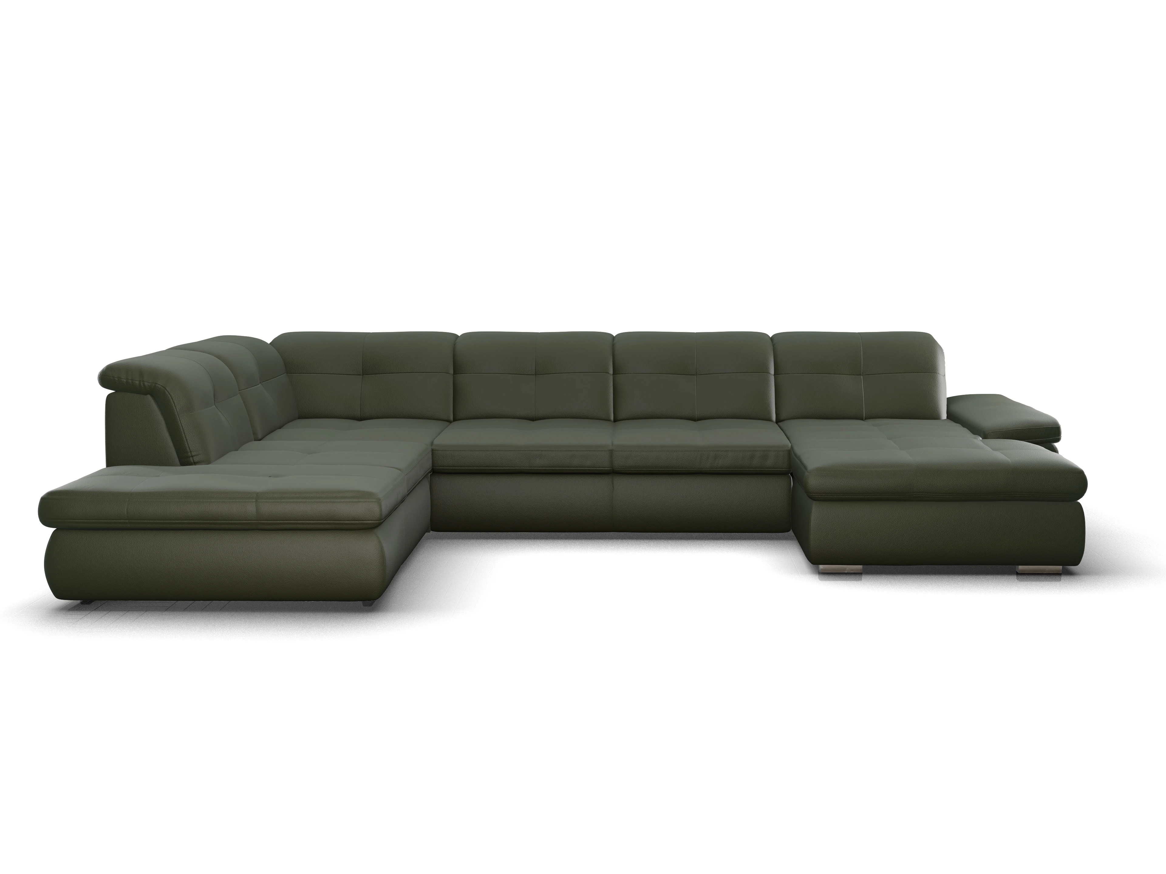Sitz Concept smart 1001 Canapé Large SE 1,5Aho R Ansicht des Produktes SC Smart 1001 Wohnlandschaft offen beidseitig in Stoff Grün