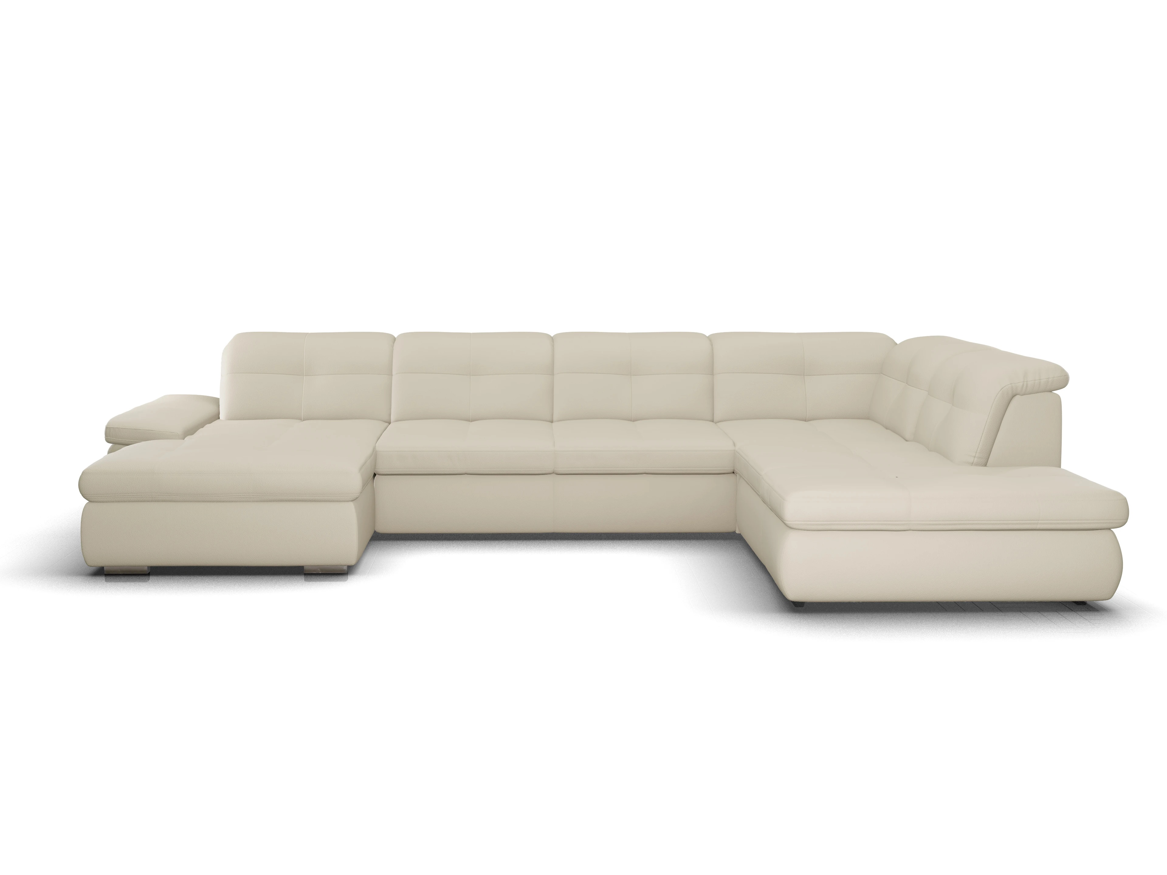 Ansicht des Produktes SC Smart 1001 Wohnlandschaft offen beidseitig in Stoff Beige
