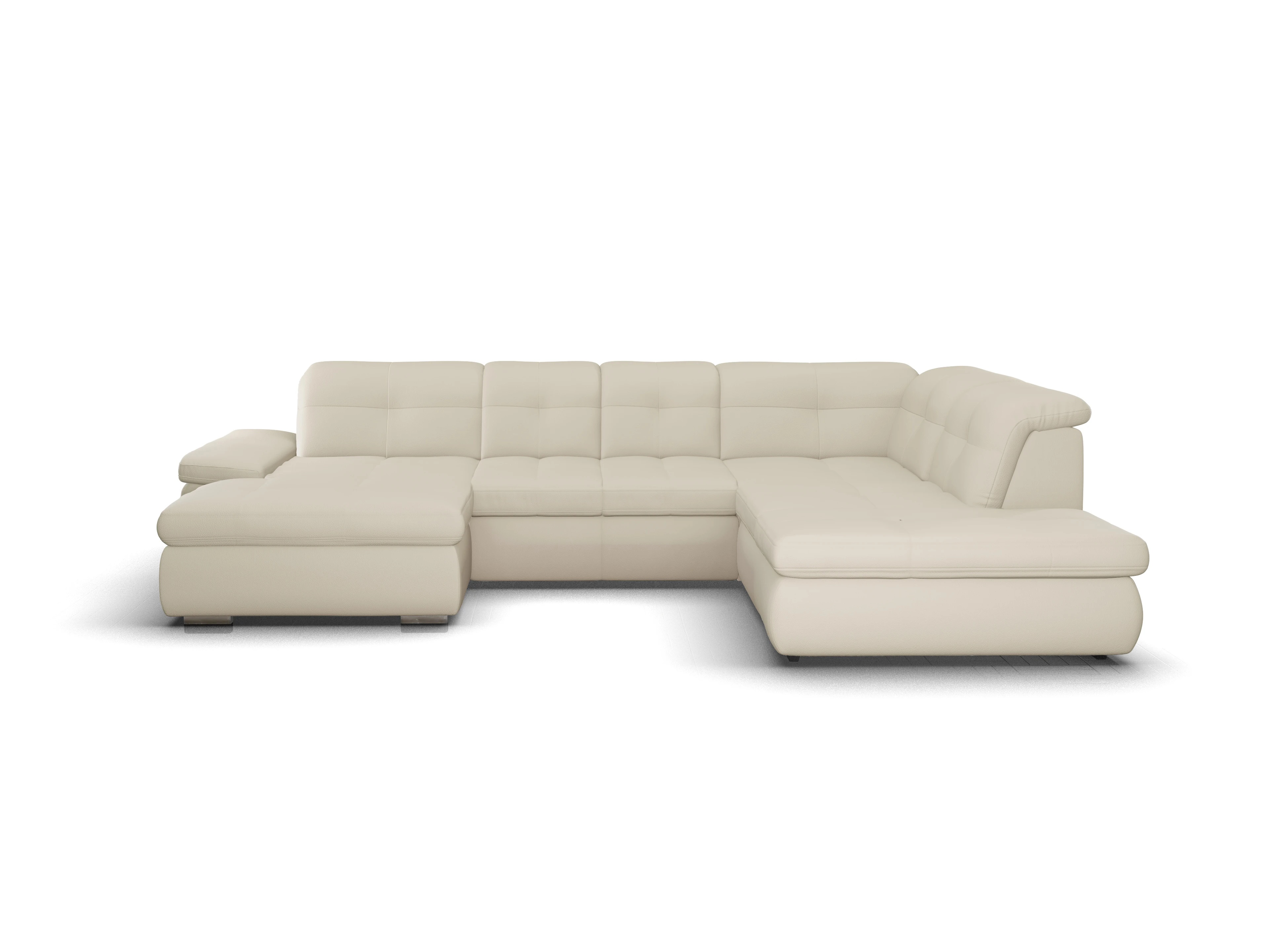 Ansicht des Produktes SC Smart 1001 Wohnlandschaft offen beidseitig in Stoff Beige